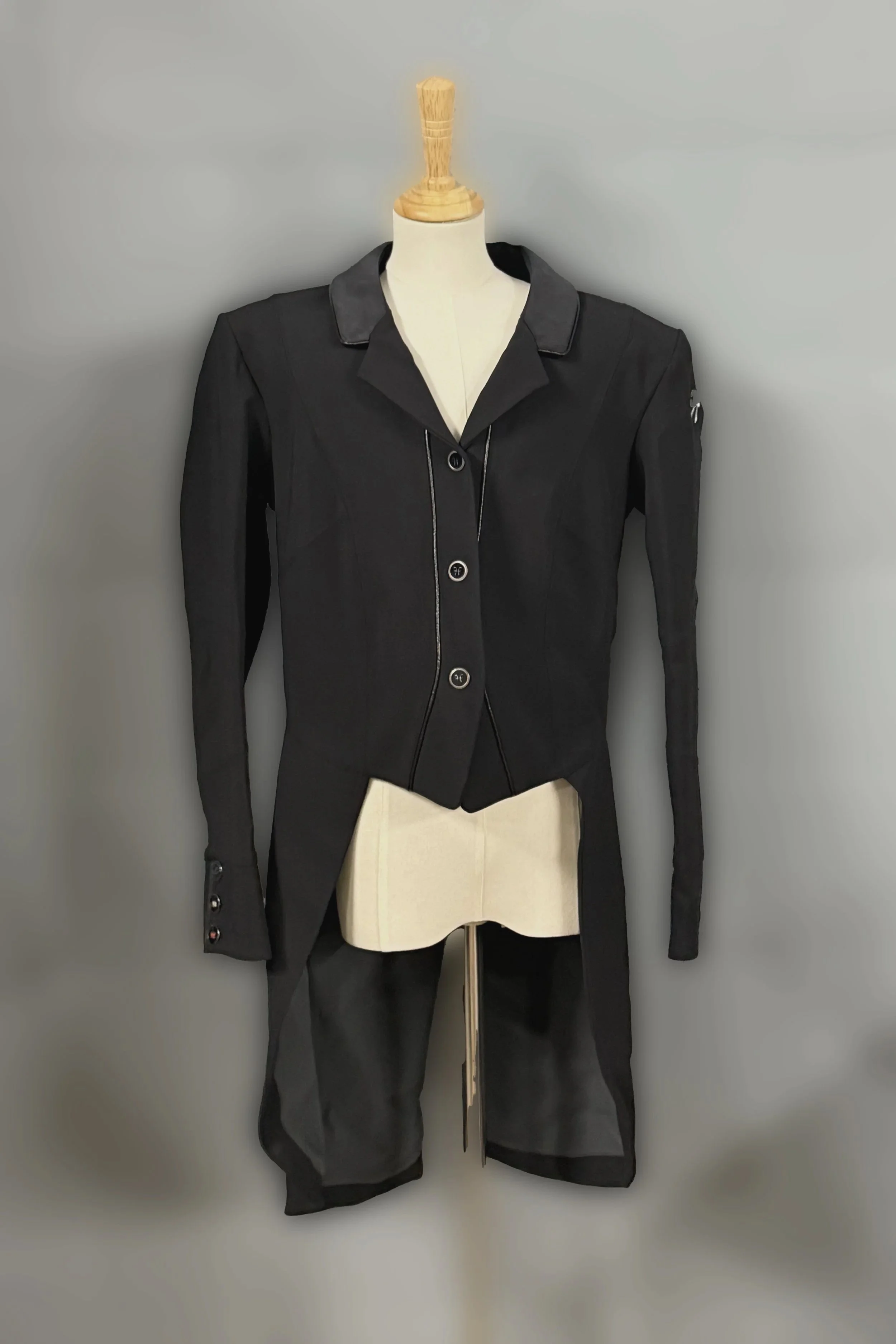 Horse Pilot Long Tailcoat In Black - IT 40