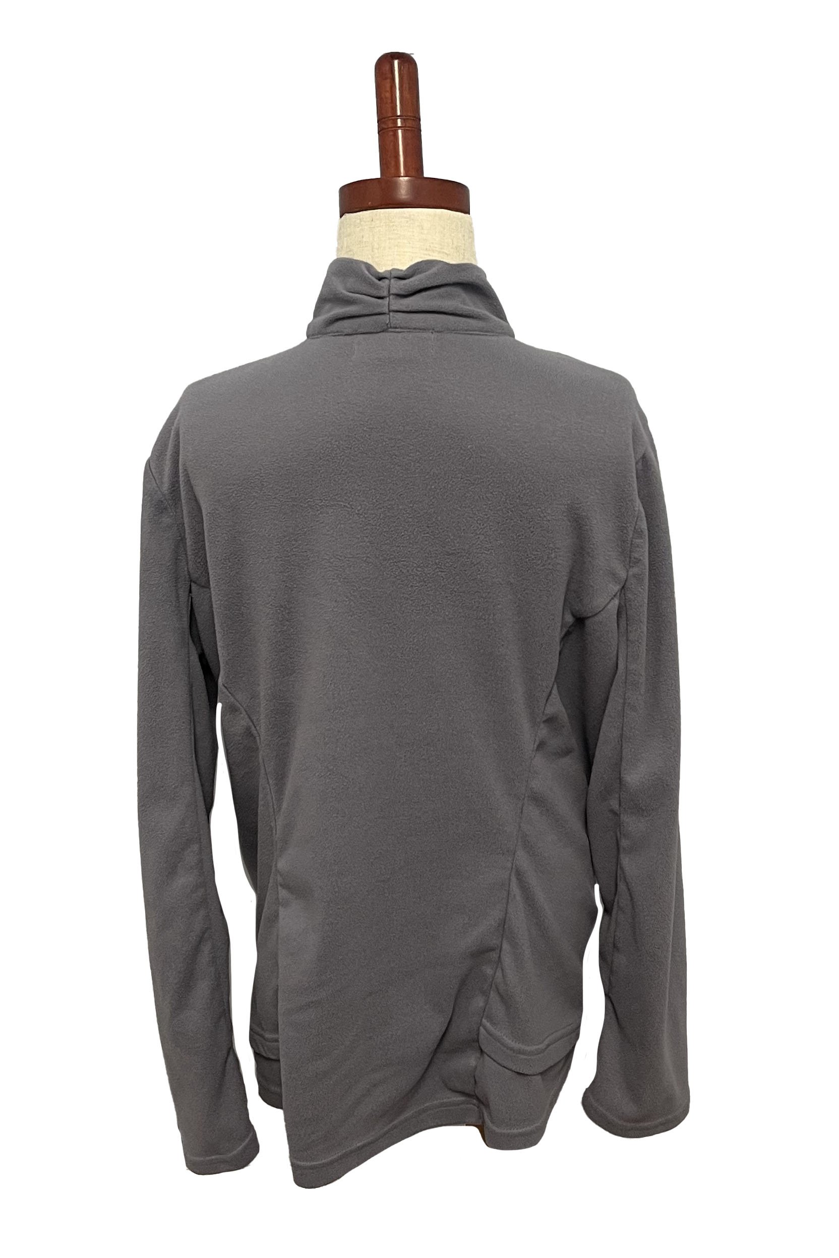 Irideon Fleece Long Sleeve 1/4 Zip In Grey - Kids XL - 2nd Round Equestrian