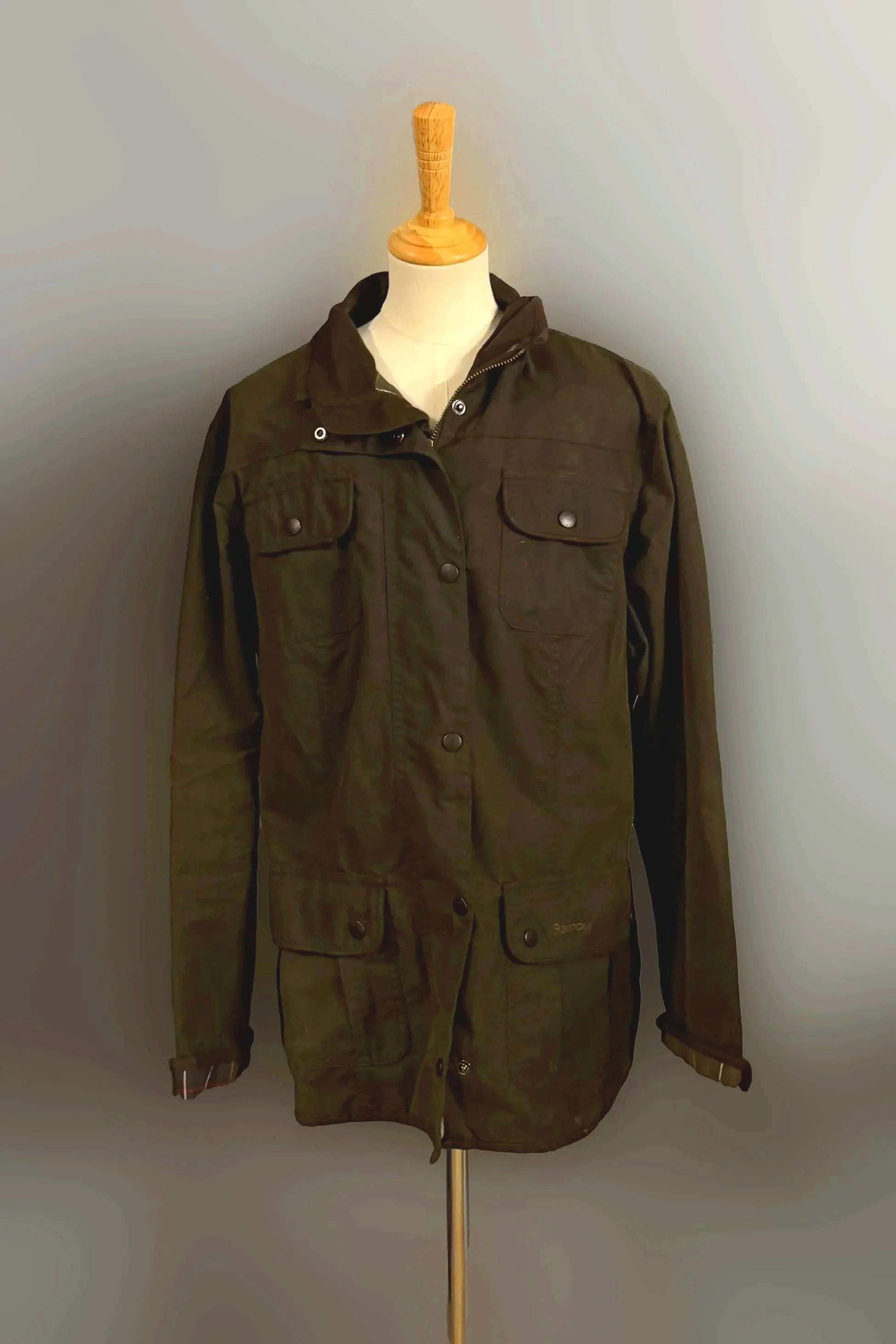 Barbour Women's Beadnell Wax Jacket in Bark - US 10