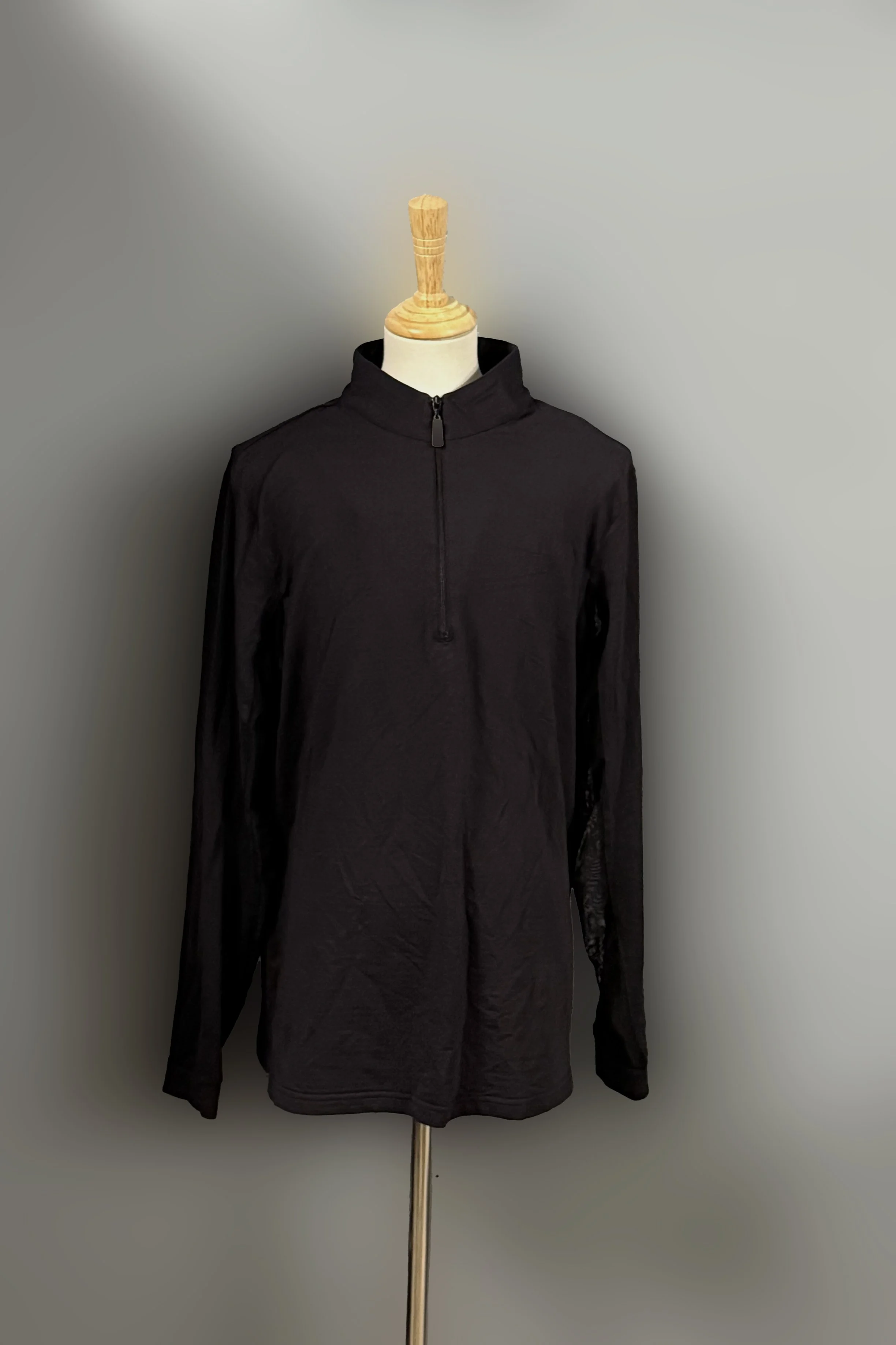 EIS Ice Fil Long Sleeve Sunshirt In Black - Large