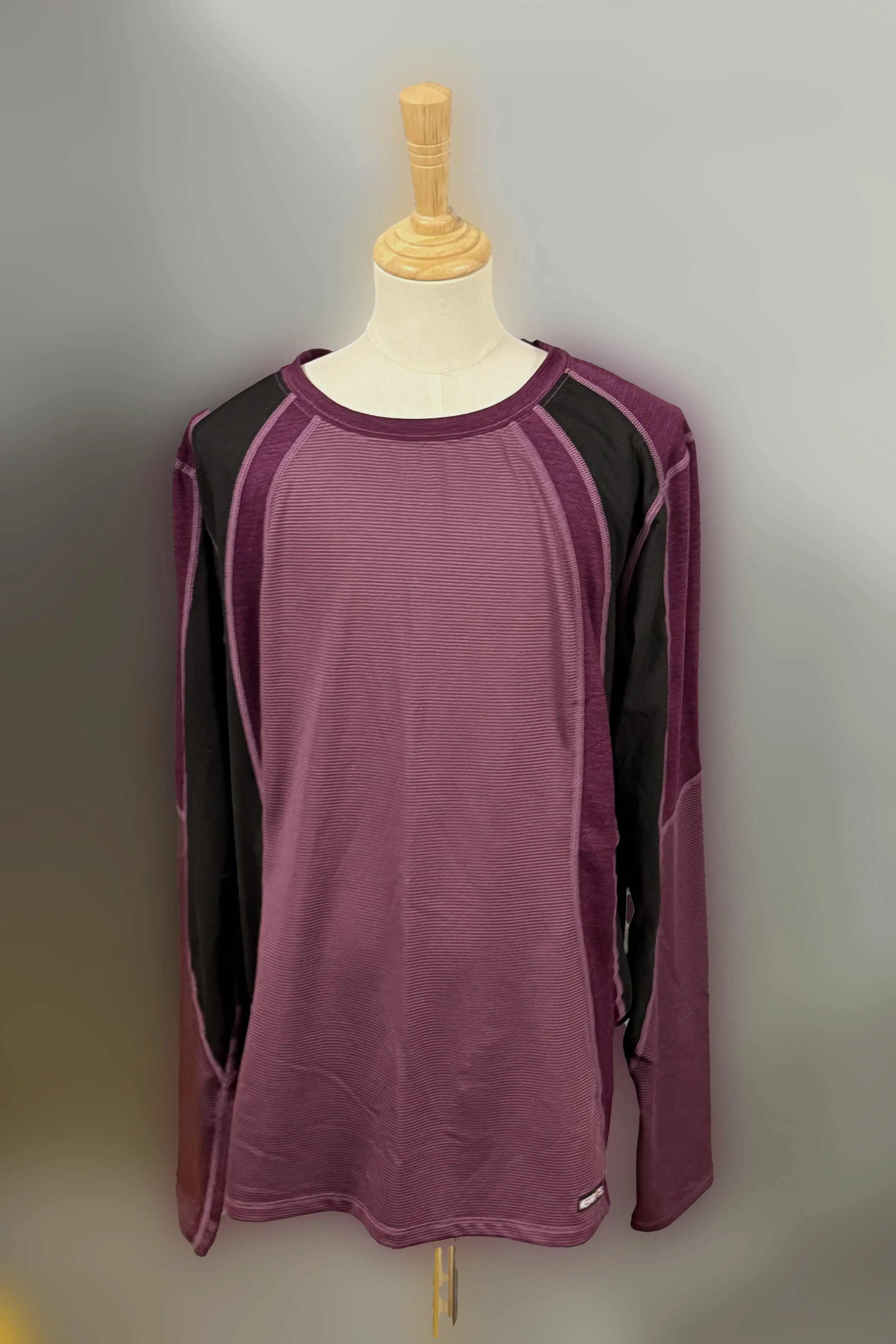 Kerrits Long Sleeve Crew Neck Baselayer In Purple - XL
