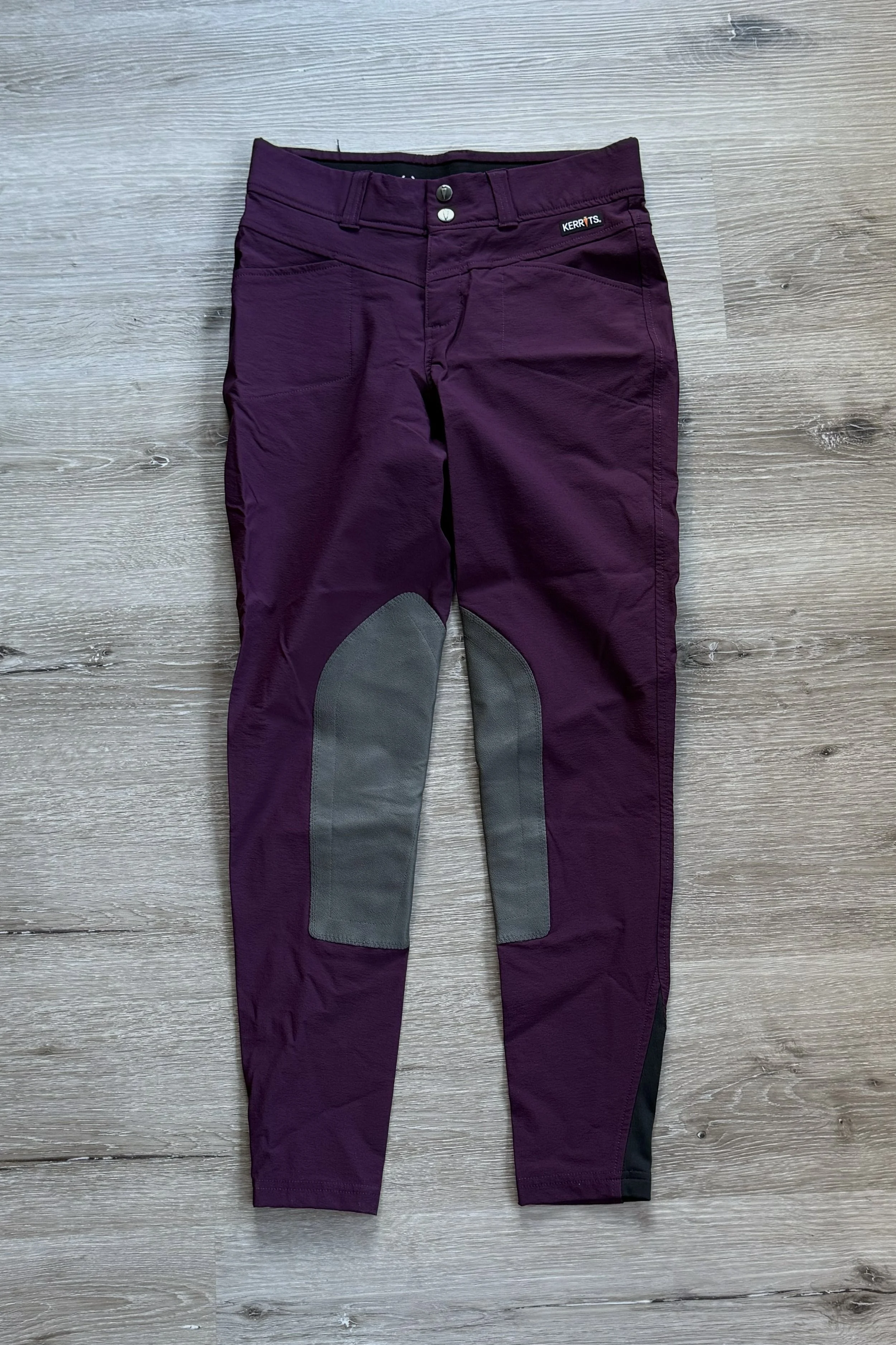 Kerrits Crossover Knee Patch Breech In Velvet Plum - Small