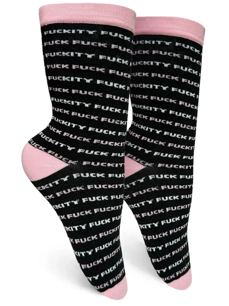 Groovy Things 'Fuckity Fuck Fuck' Womens Crew Socks