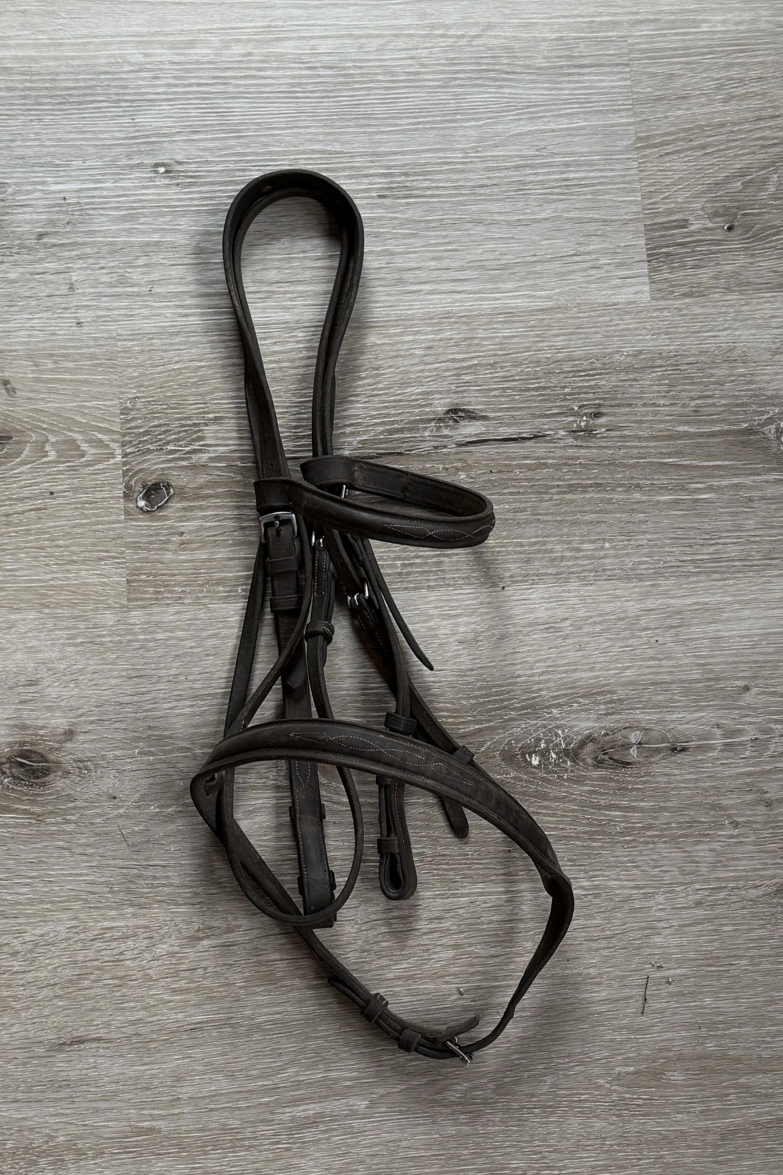 Arc De Triomph Fancy Stitched Bridle In Brown - Full