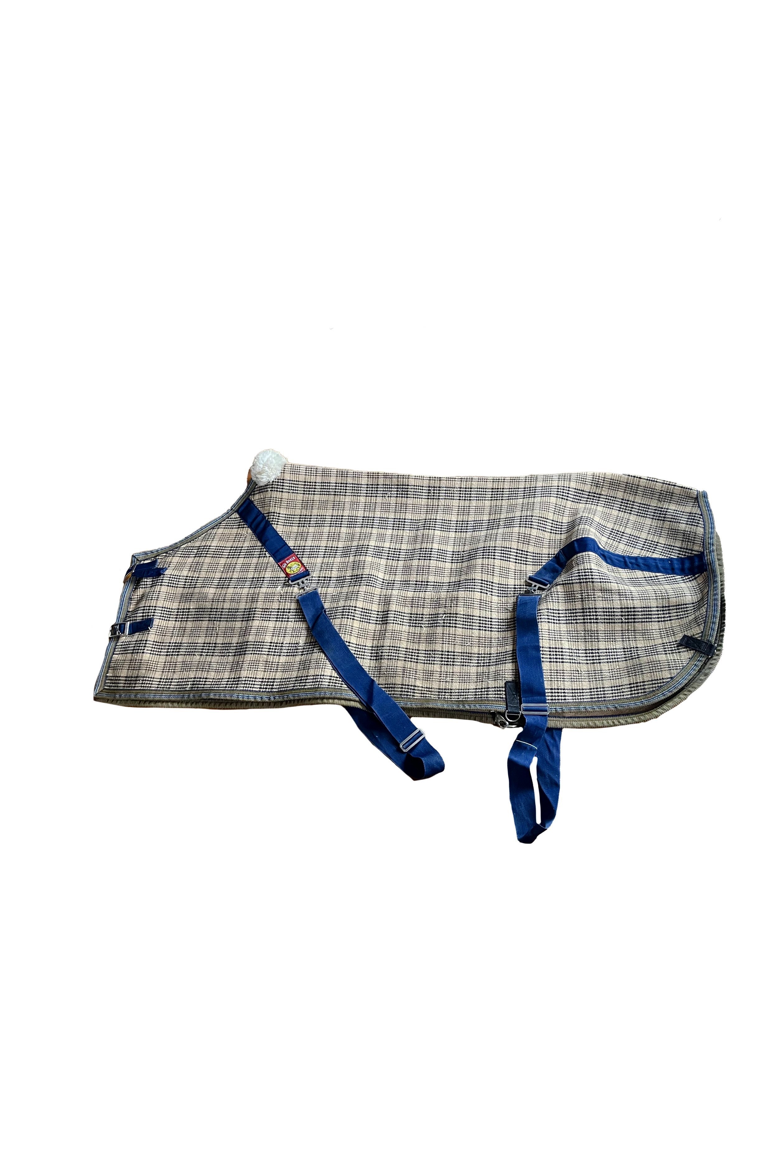5A Baker Stable Blanket In Tan Plaid - 60"
