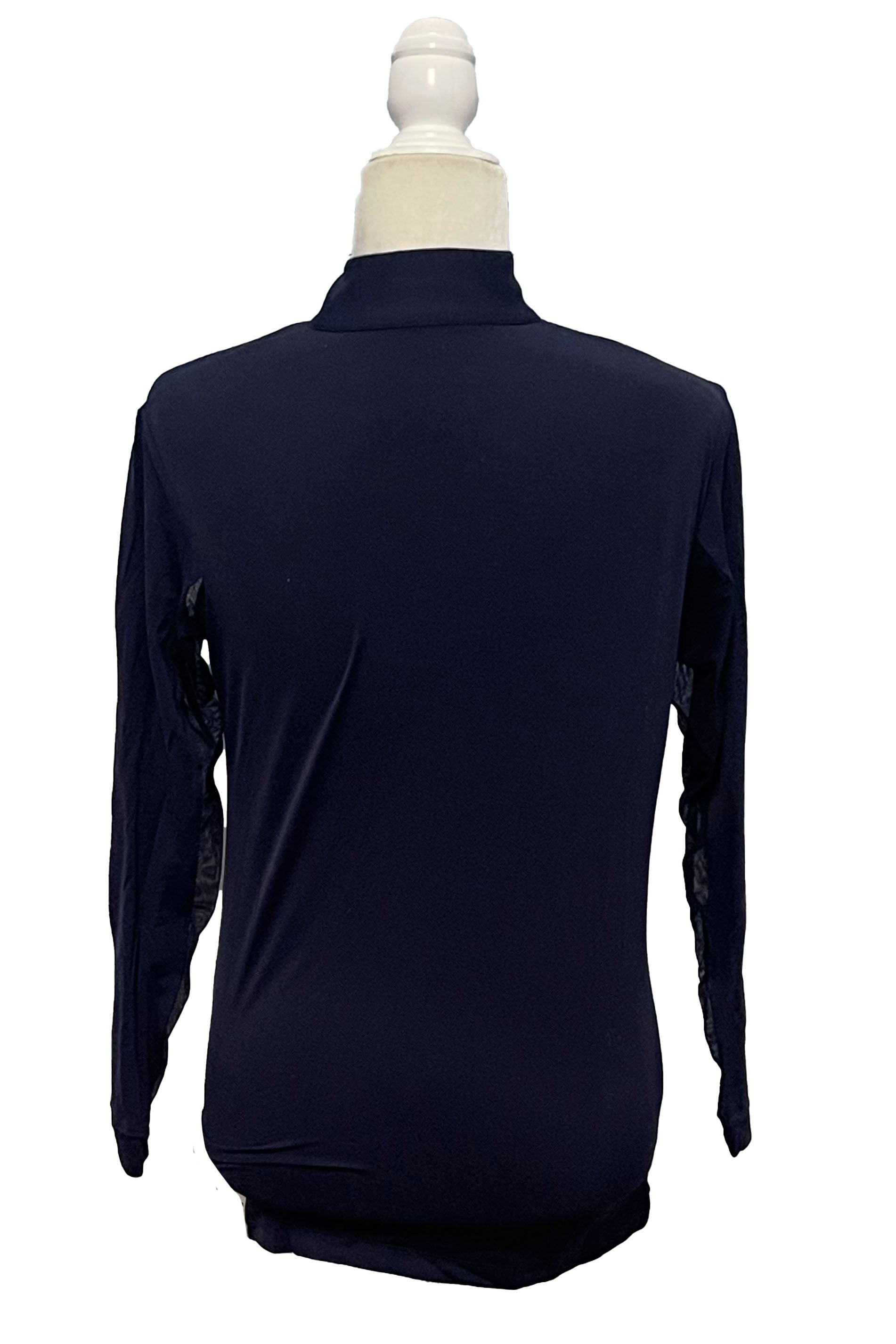 Tailored Sportsman Icefil Long Sleeve 1/4 Zip In Navy - Small - 2nd Round Equestrian
