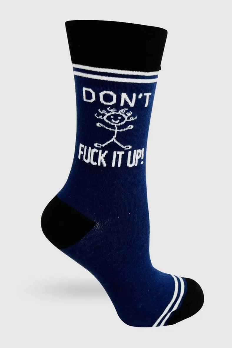 Hey Now Unisex Crew Socks - Don’T Fuck It Up - 2nd Round Equestrian
