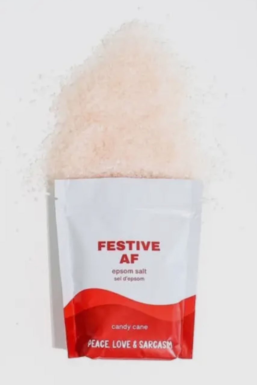 Peace, Love and Sarcasm Festive Af Holiday Epsom Salt Bath Soak