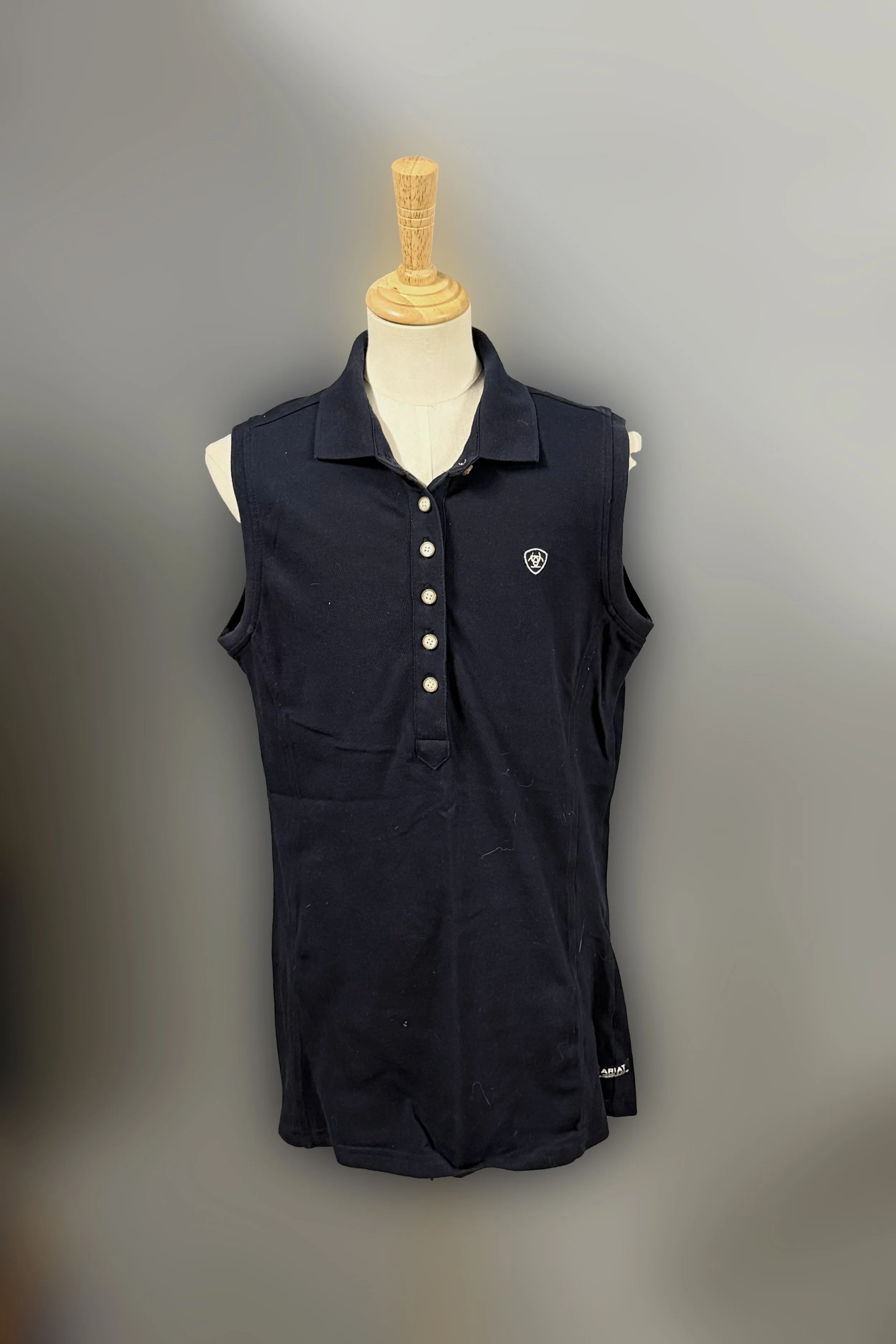 Ariat Prix 2.0 Sleeveless Polo In Navy - Medium