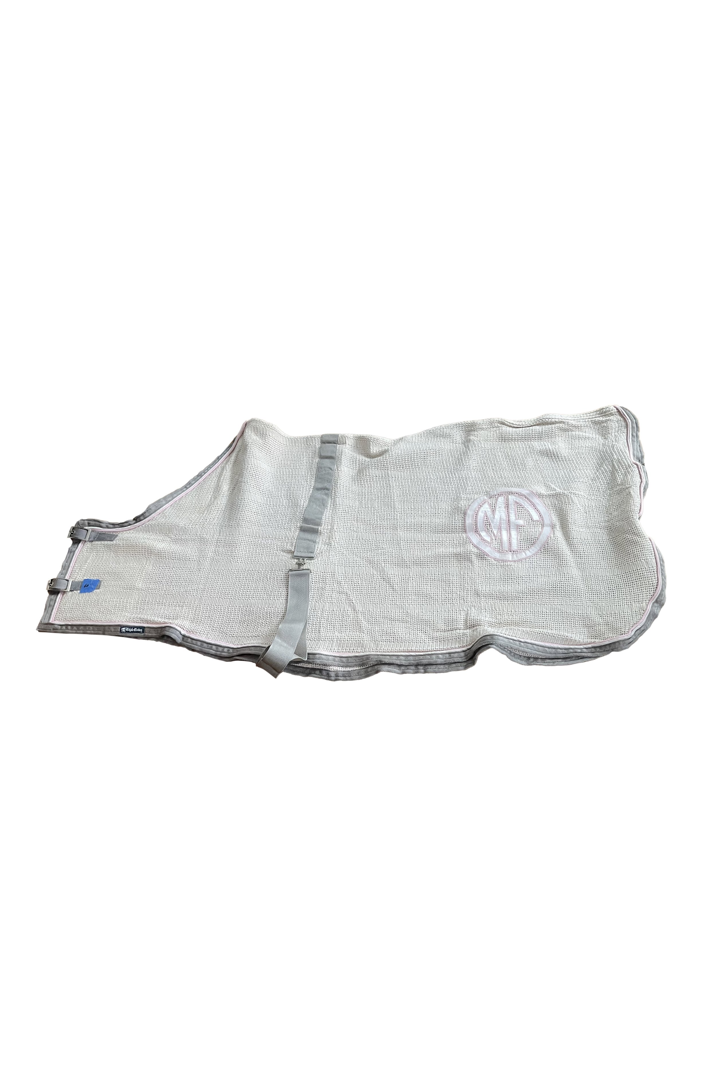 Triple Crown Anti-sweat Scrim In Cream With Pink And Grey Trim- 60"