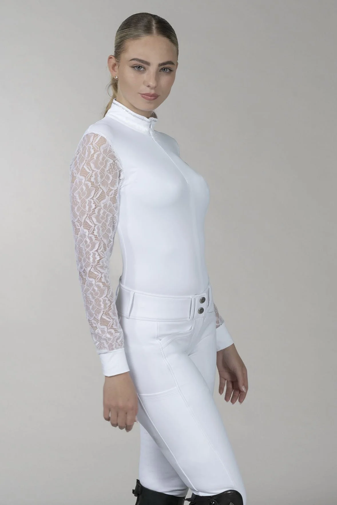 Schockemöhle Sports SPAlicia Competition Shirt In Optical White