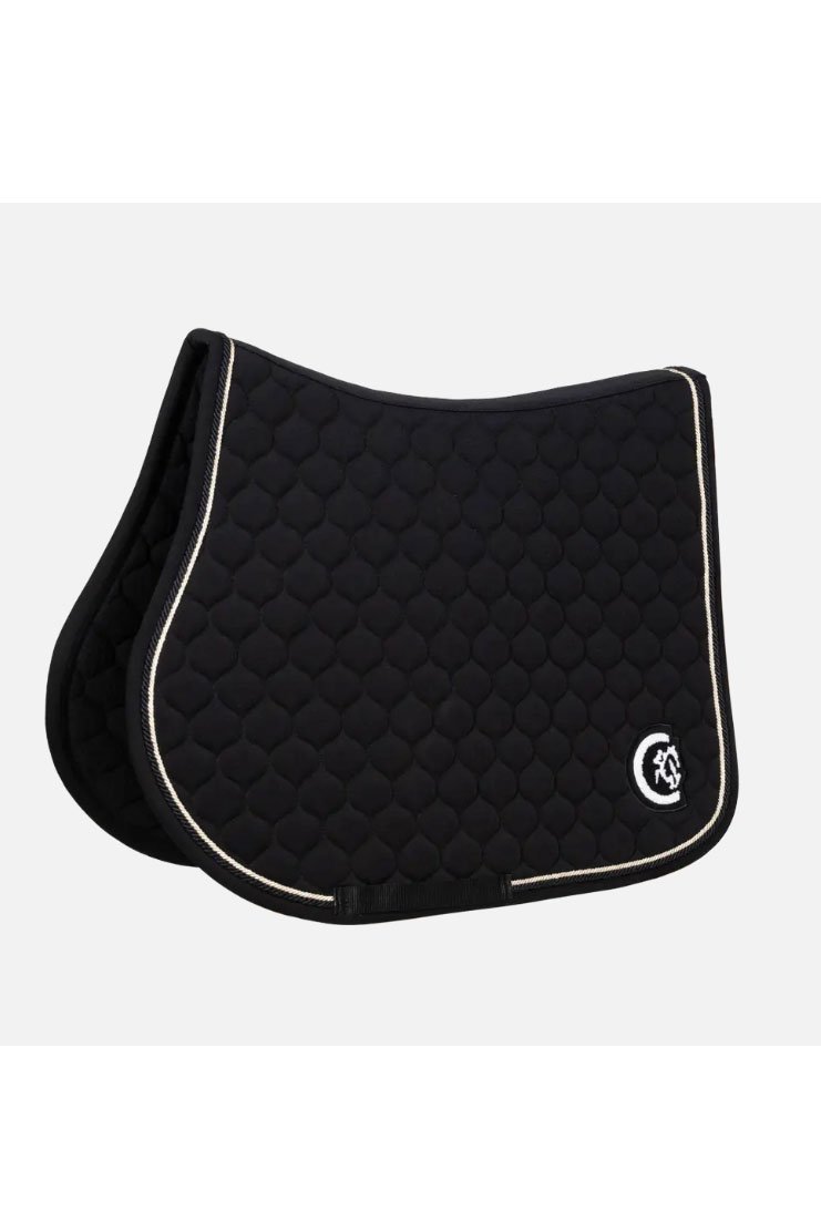 Kentucky Horsewear 3D Logo Onion Quilt Jumping Saddle Pad In Black - 2nd Round Equestrian