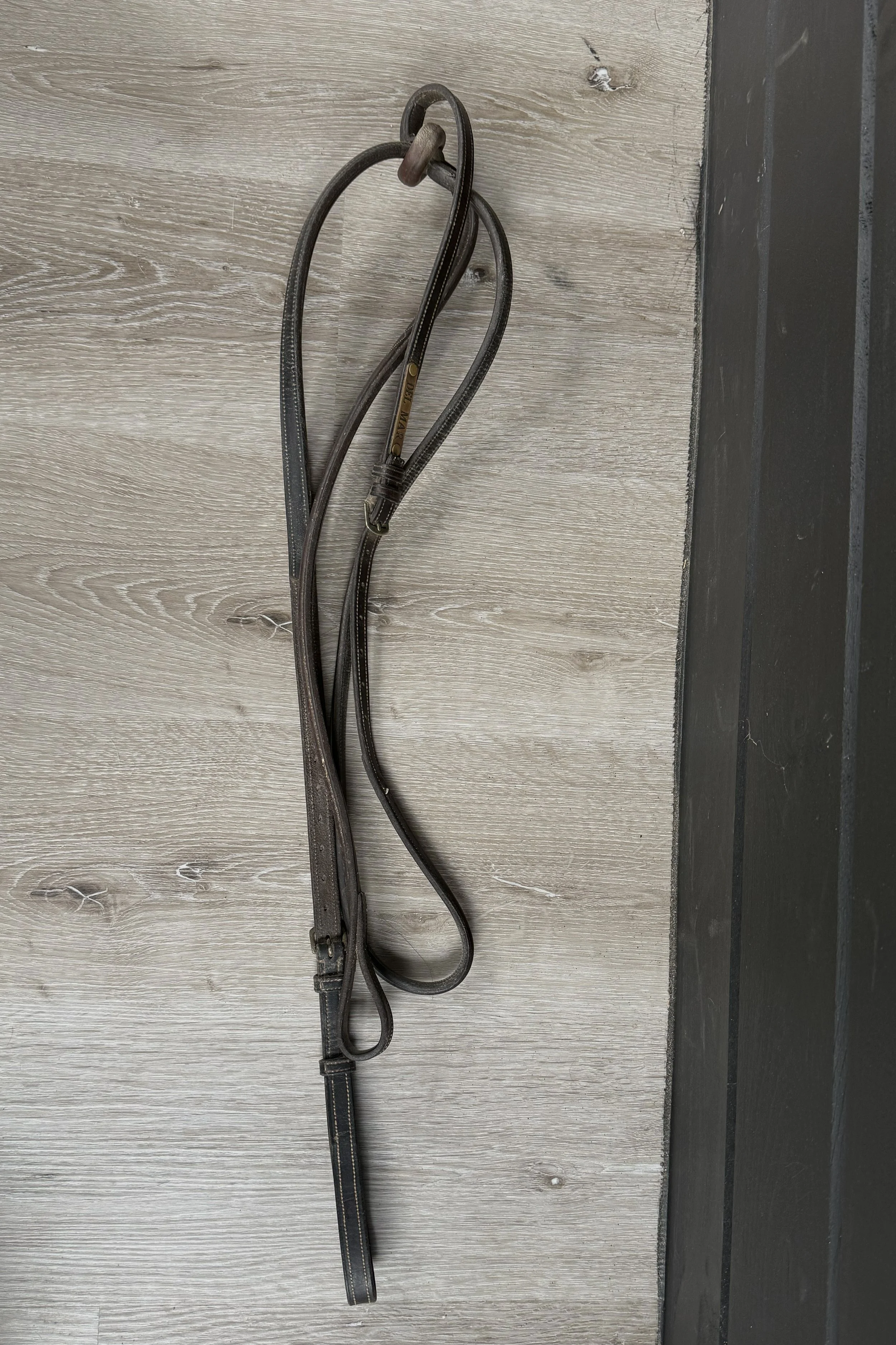 Raised Fancy Stitched Standing Martingale In Brown - Full