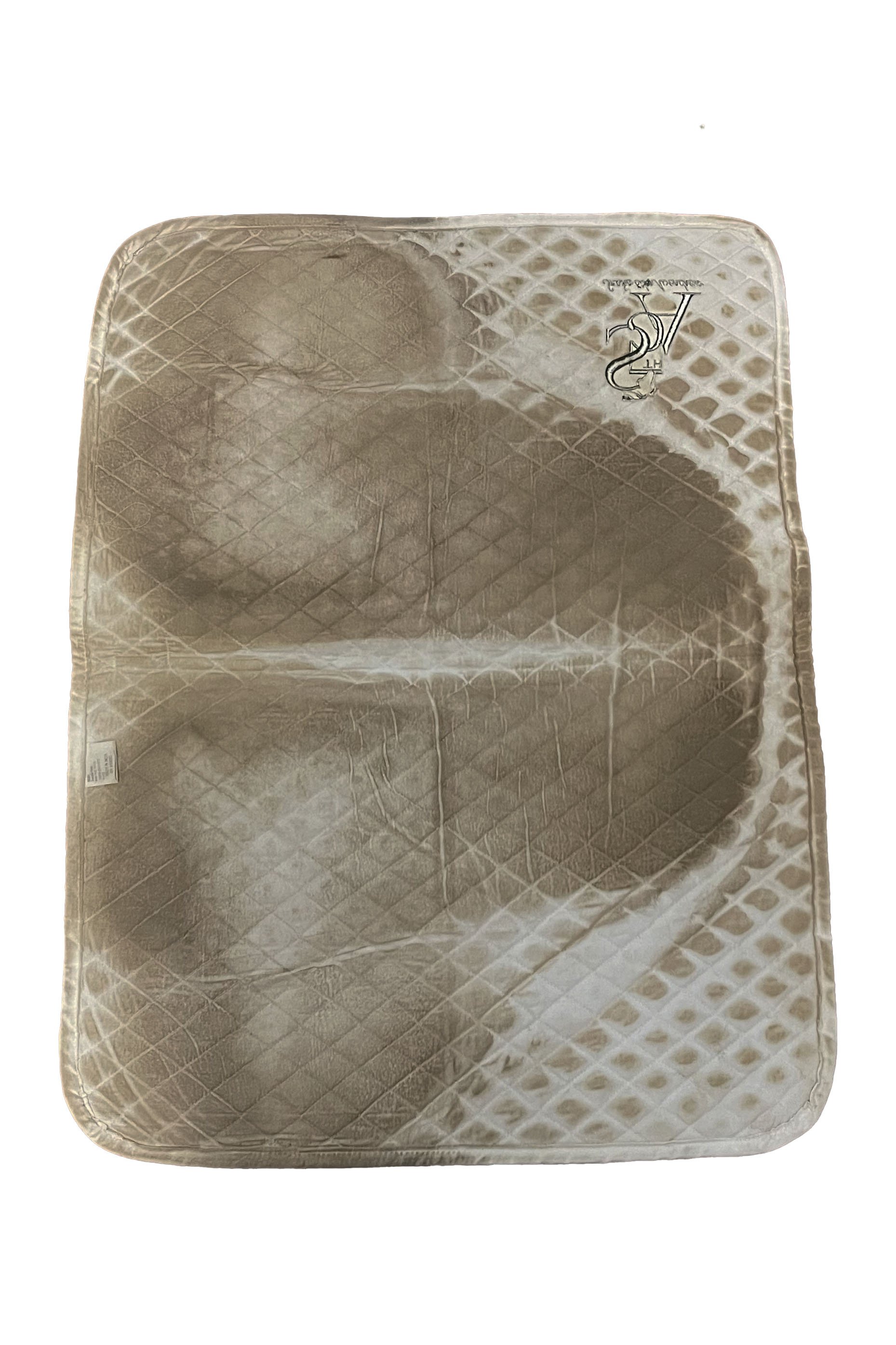 Tuff Rider Quilted Baby Pad With Embroidery In White - 2nd Round Equestrian