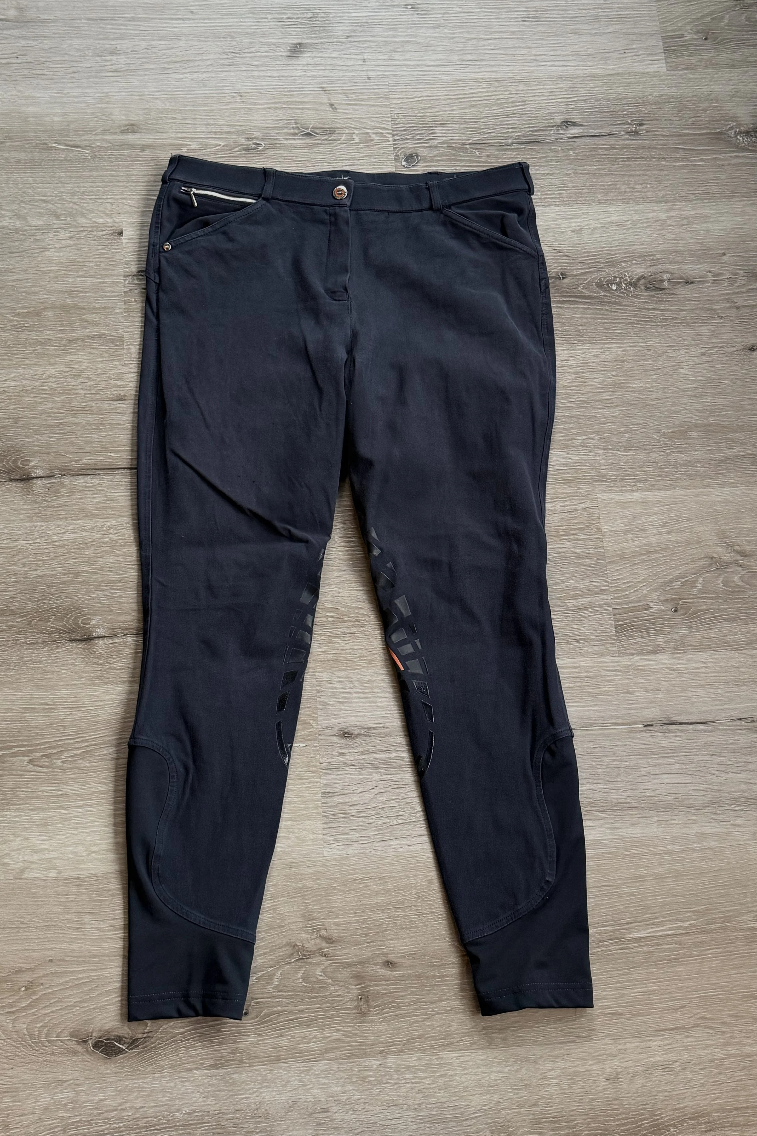 Schockemohle Sports Full Grip Breech In Navy - 32R