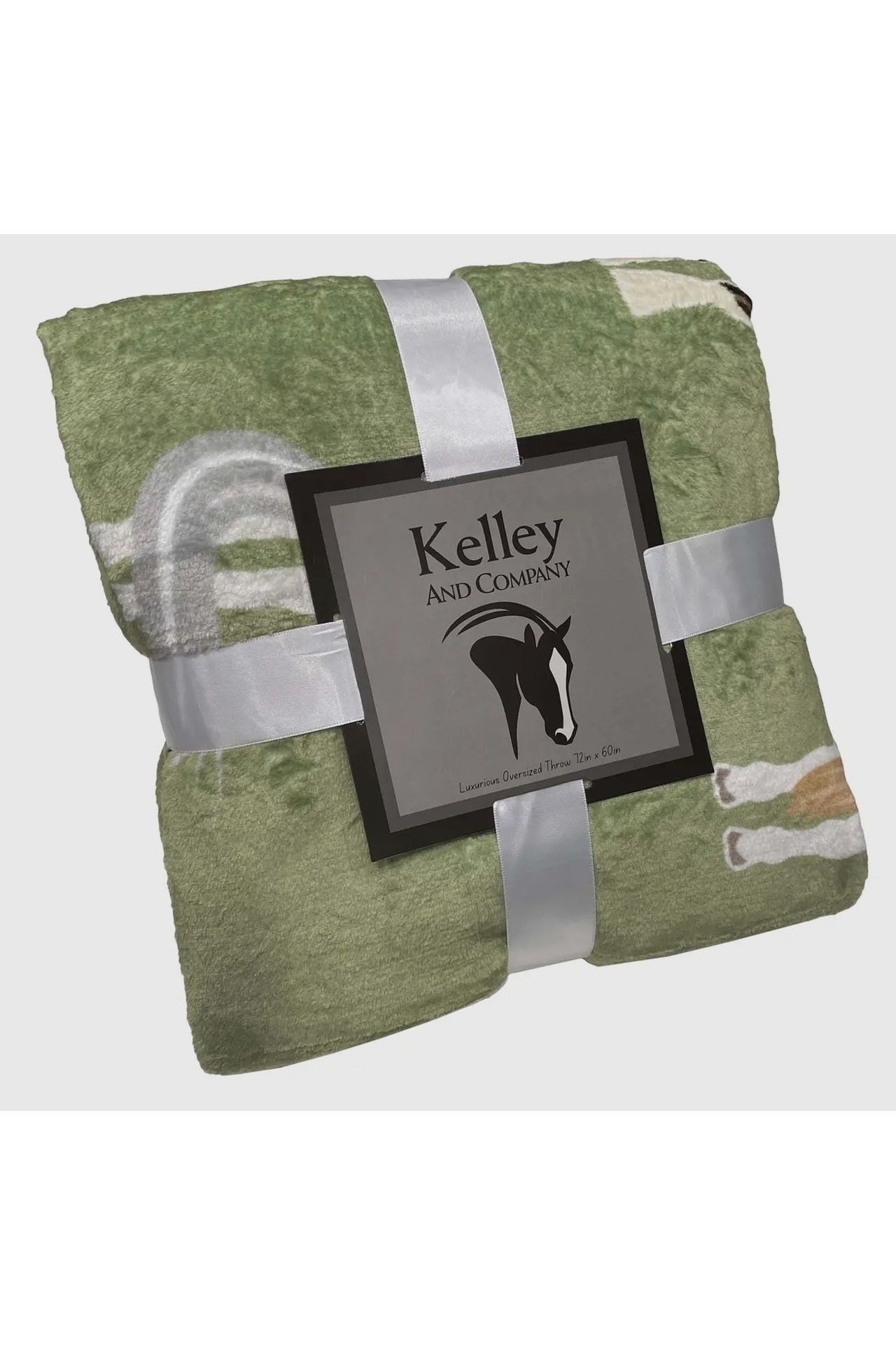 Kelly & Company Throw Blanket - Horse Tails - 2nd Round Equestrian