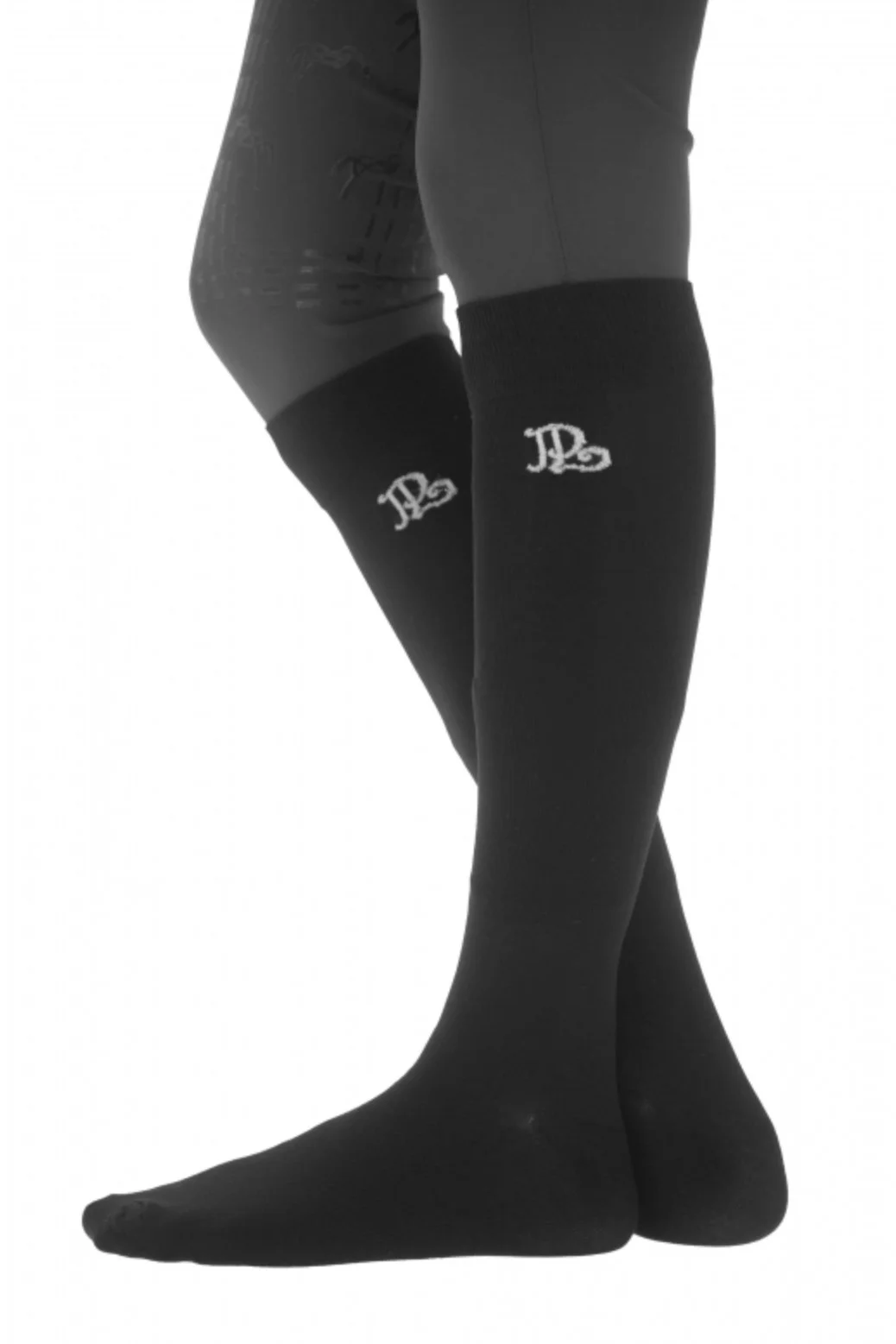 Penelope Buffy Tall Socks In Black