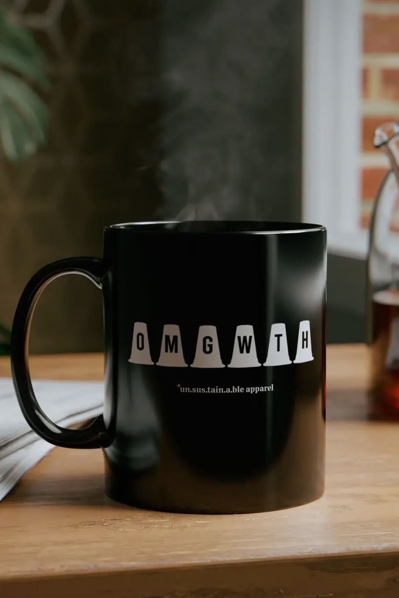 Un.sus.tain.a.ble Apparel Black Mug - Omgwth - 2nd Round Equestrian