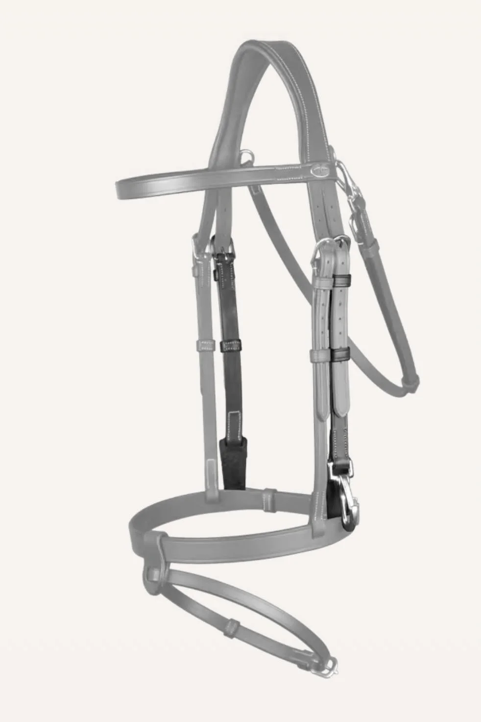 Dy'on Cheek Pieces With Snap In Black