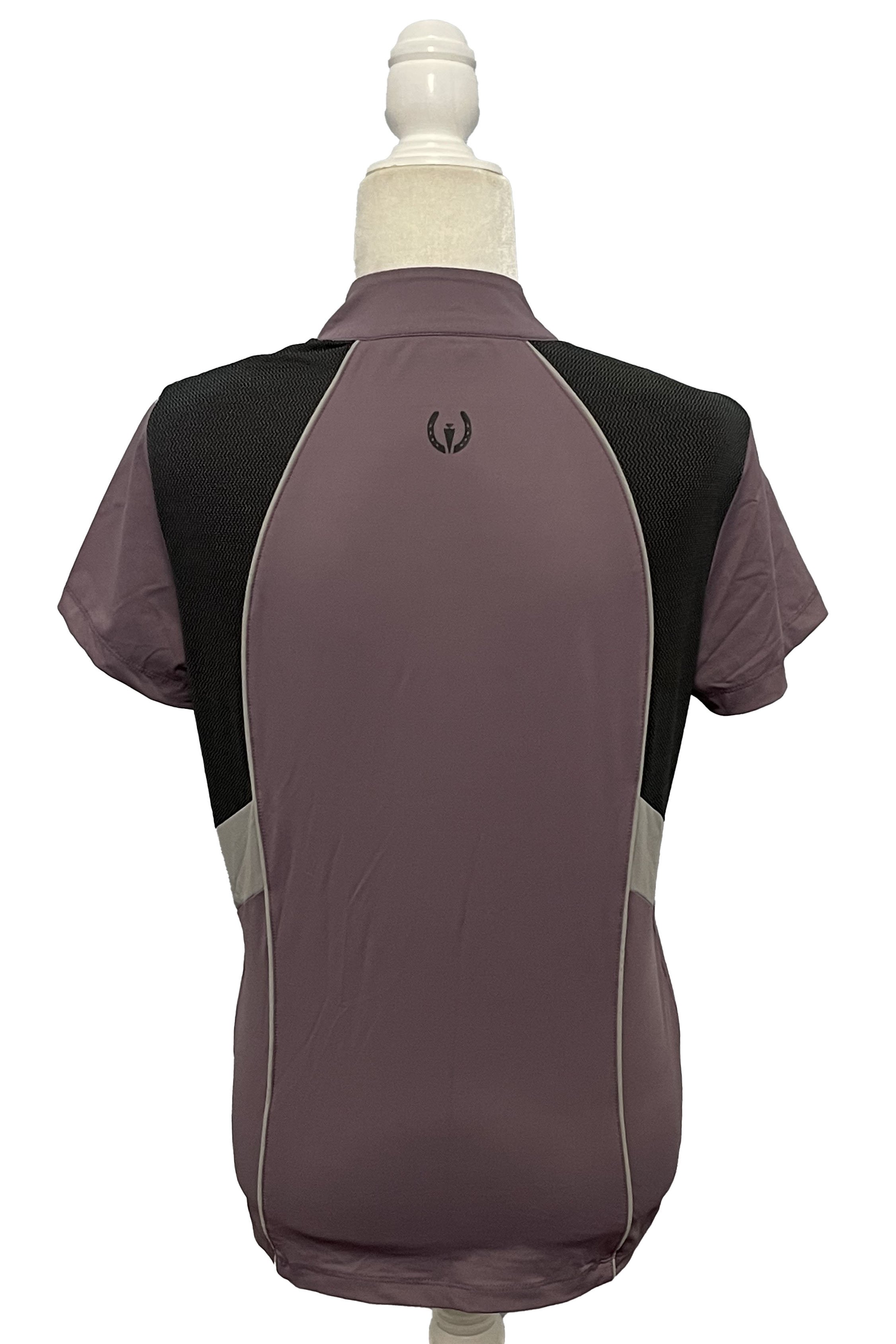 Kerrits Short Sleeve 1/4 Zip In Purple/Grey/Black - Small - 2nd Round Equestrian