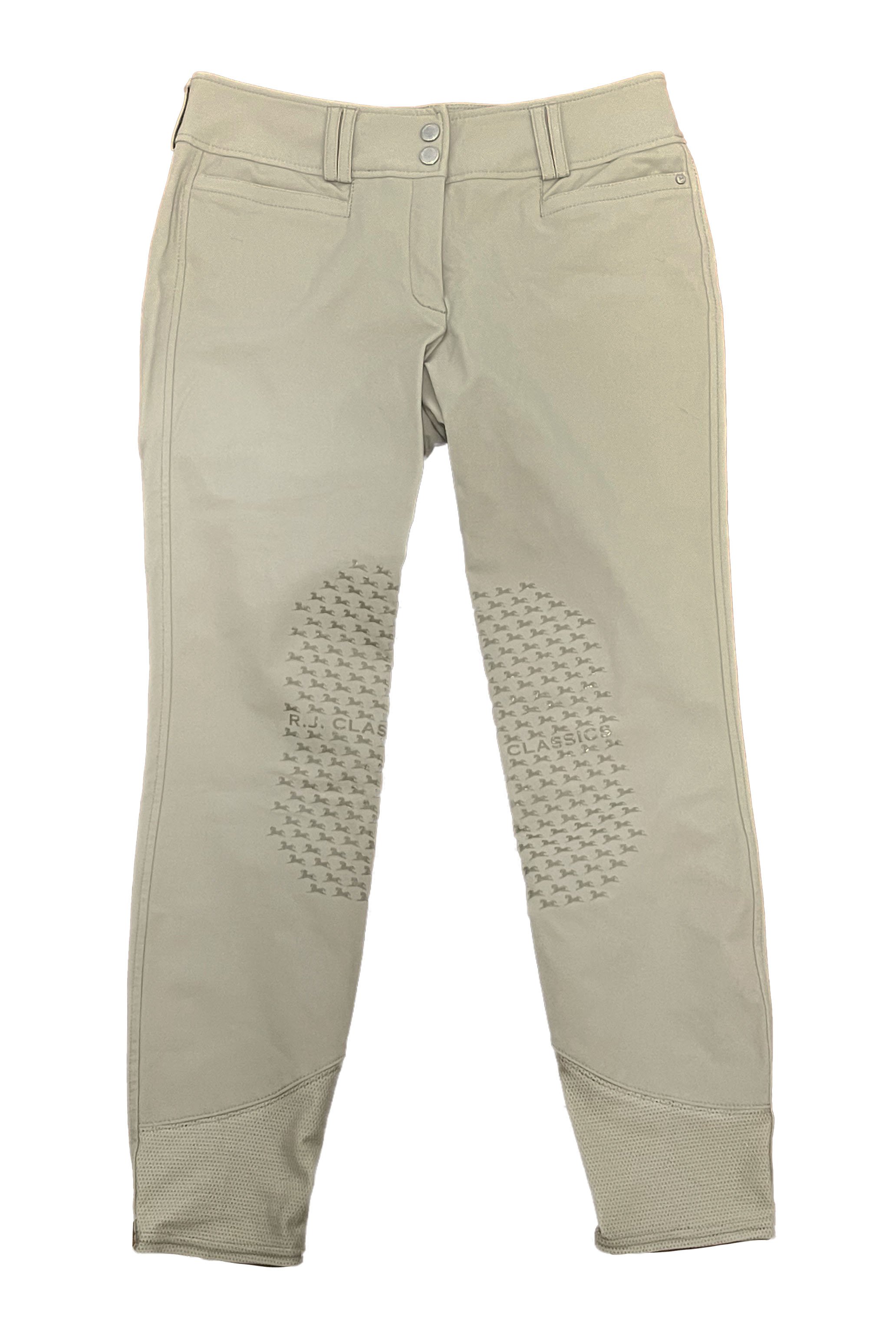 RJ Classics Harper Knee Grip Silicone Breech In Beige - 28R - 2nd Round Equestrian