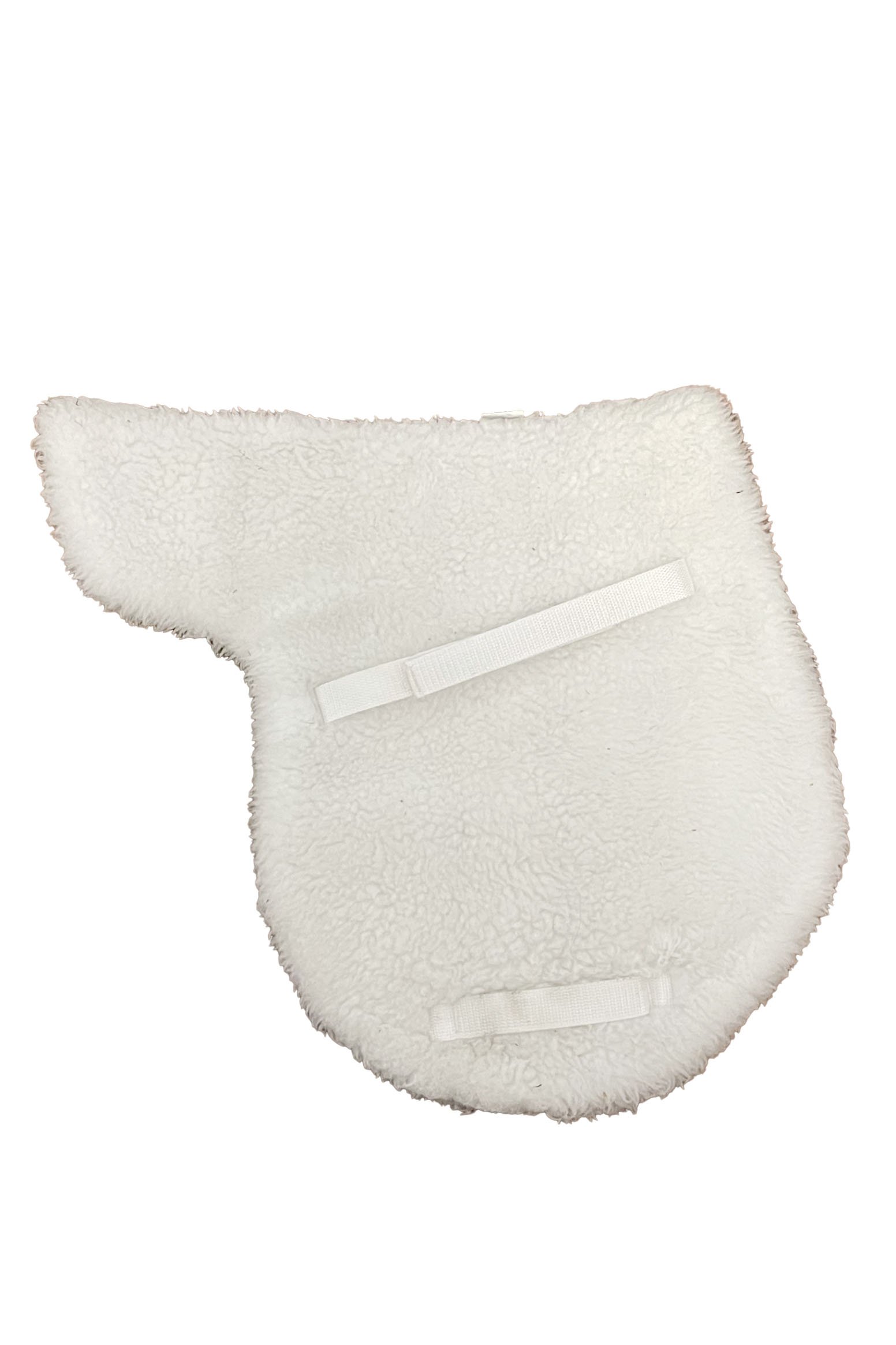 Ovation Fleece AP Contour Show Pad In White - 15-15.5" - 2nd Round Equestrian