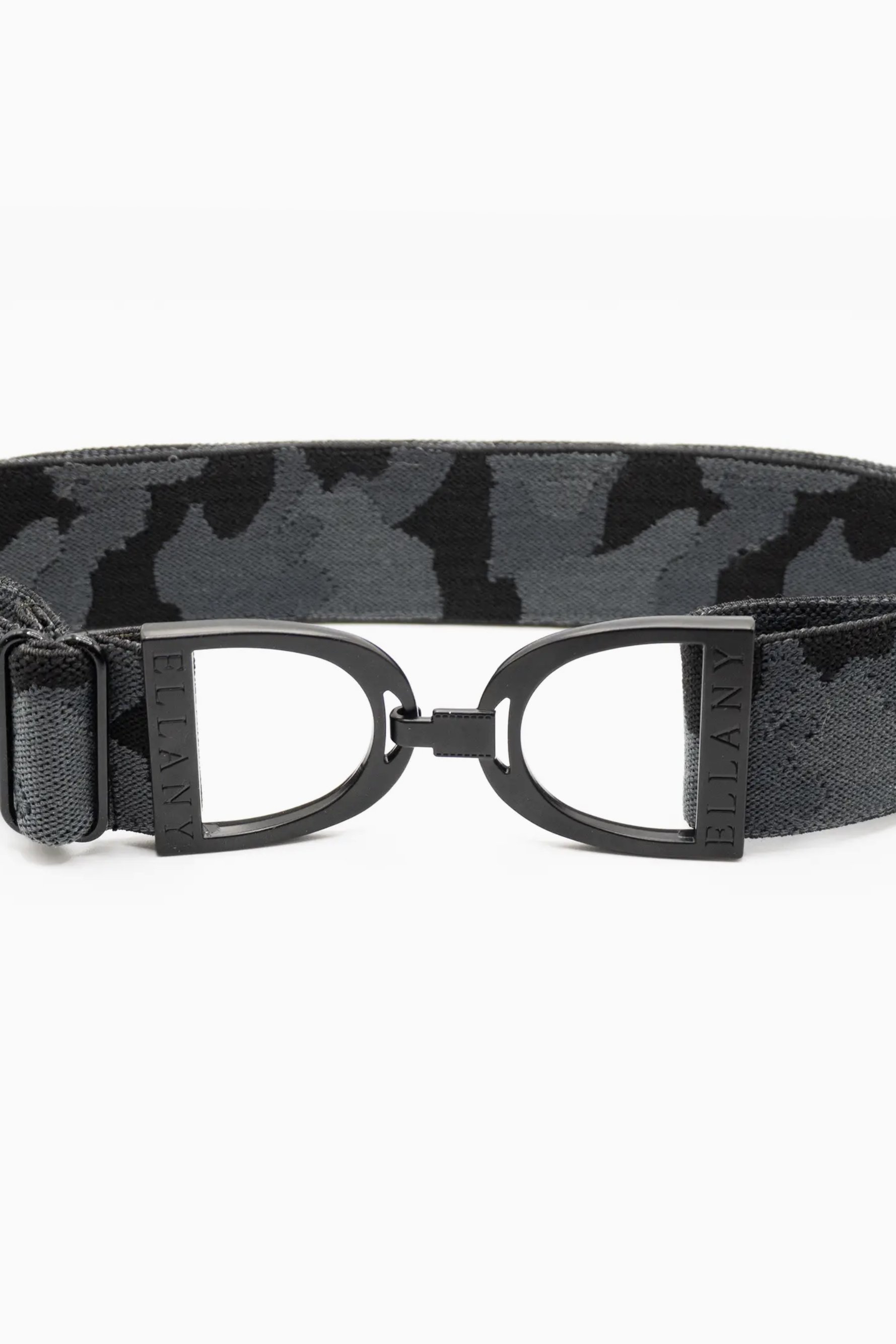 Ellany Stirrup Elastic Belt In Black Camo & Black 1.5" - Youth - Adult 2XL
