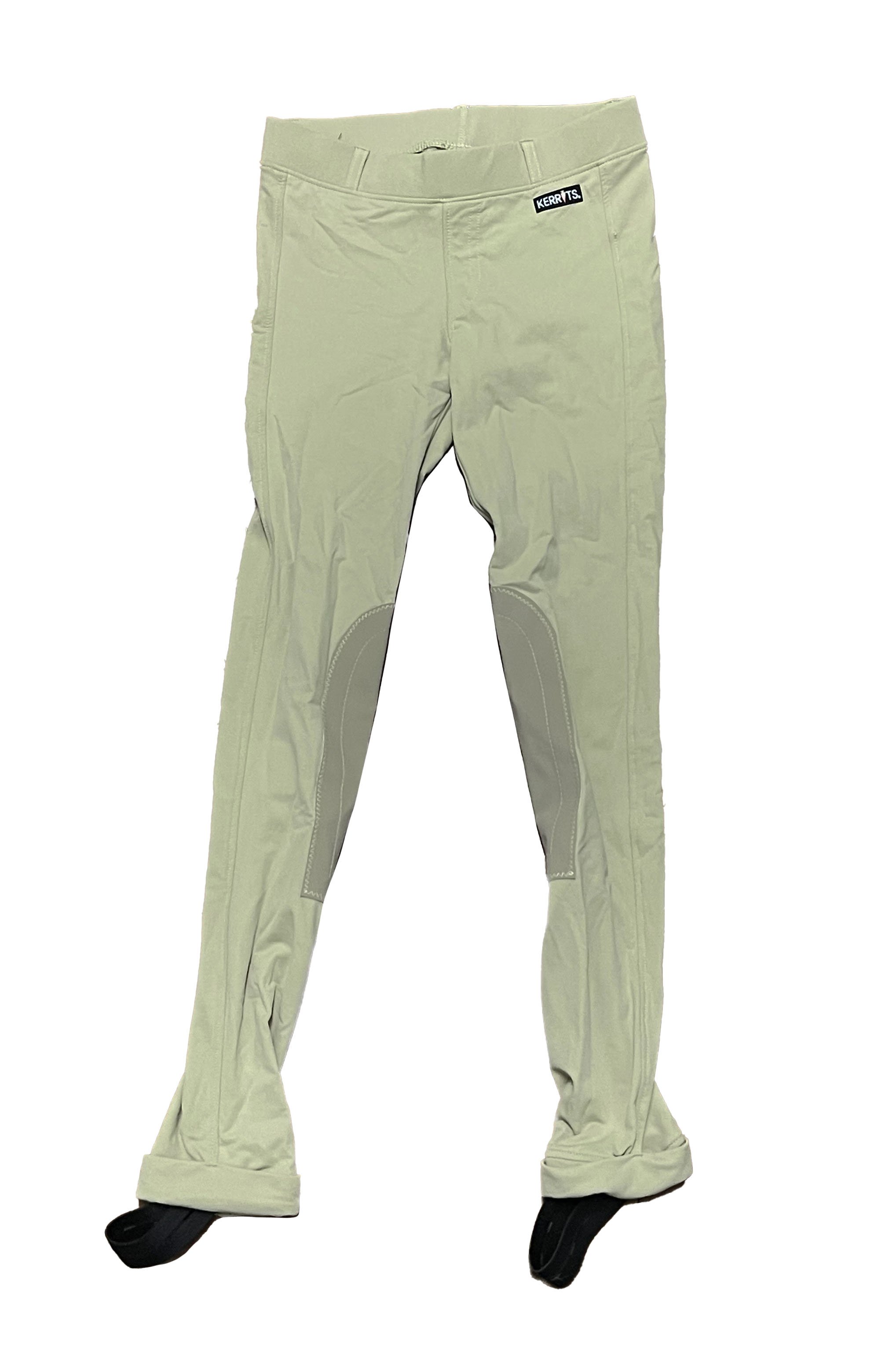 Kerrits Ice Fil® Knee Patch Jodhpurs In Tan - Kids Large - 2nd Round Equestrian