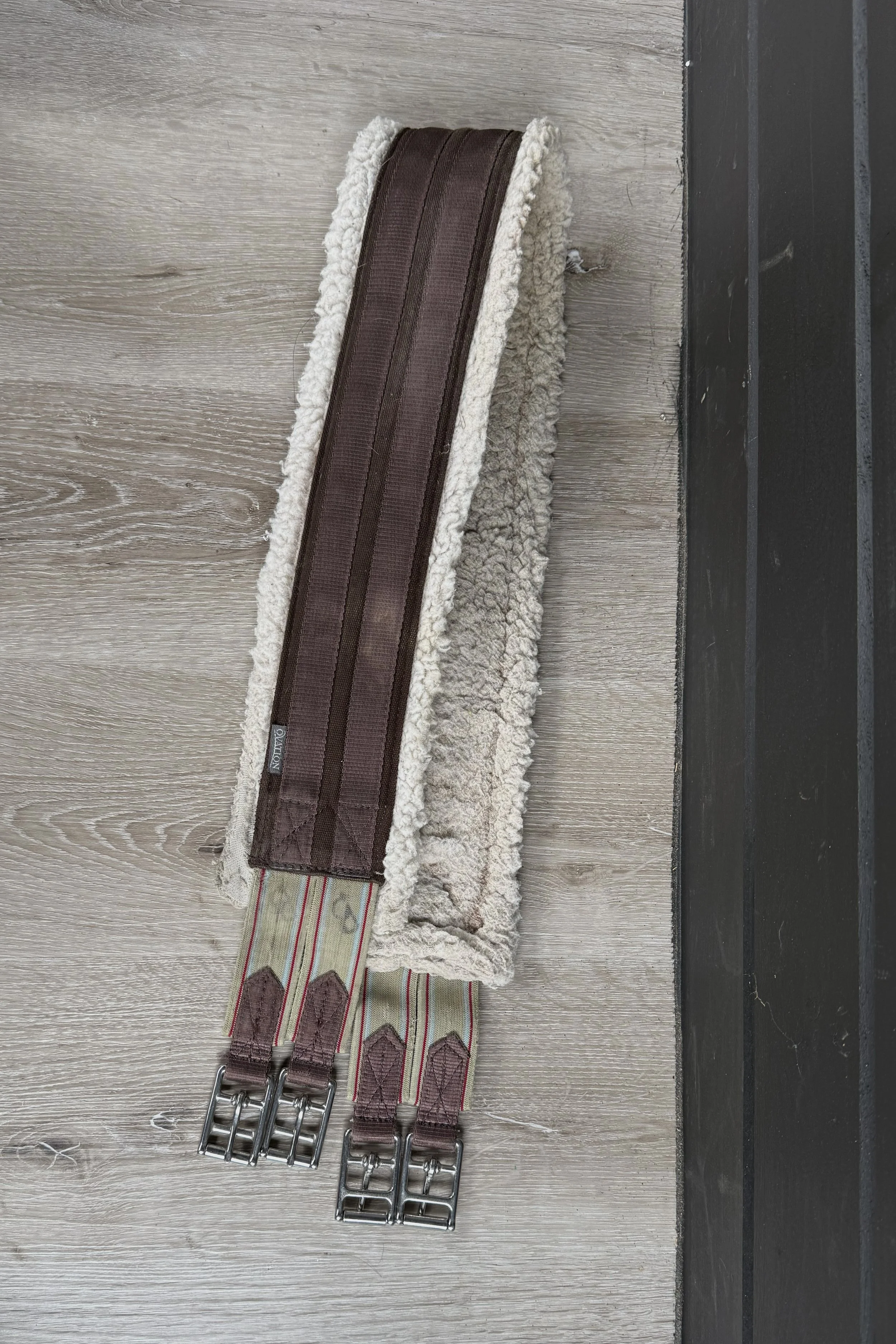 Ovation Fleece Lined Equalizer All Purpose Girth In Brown - 52"