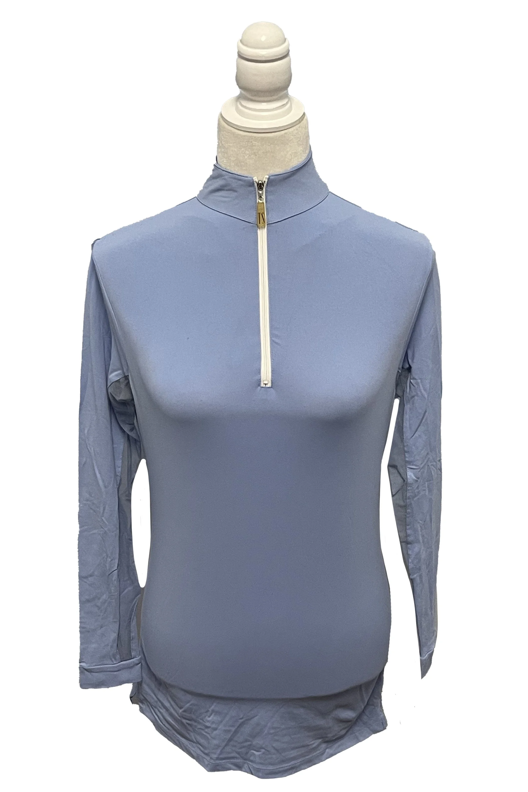 Tailored Sportsman Icefil Long Sleeve 1/4 Zip In Blue - XSmall