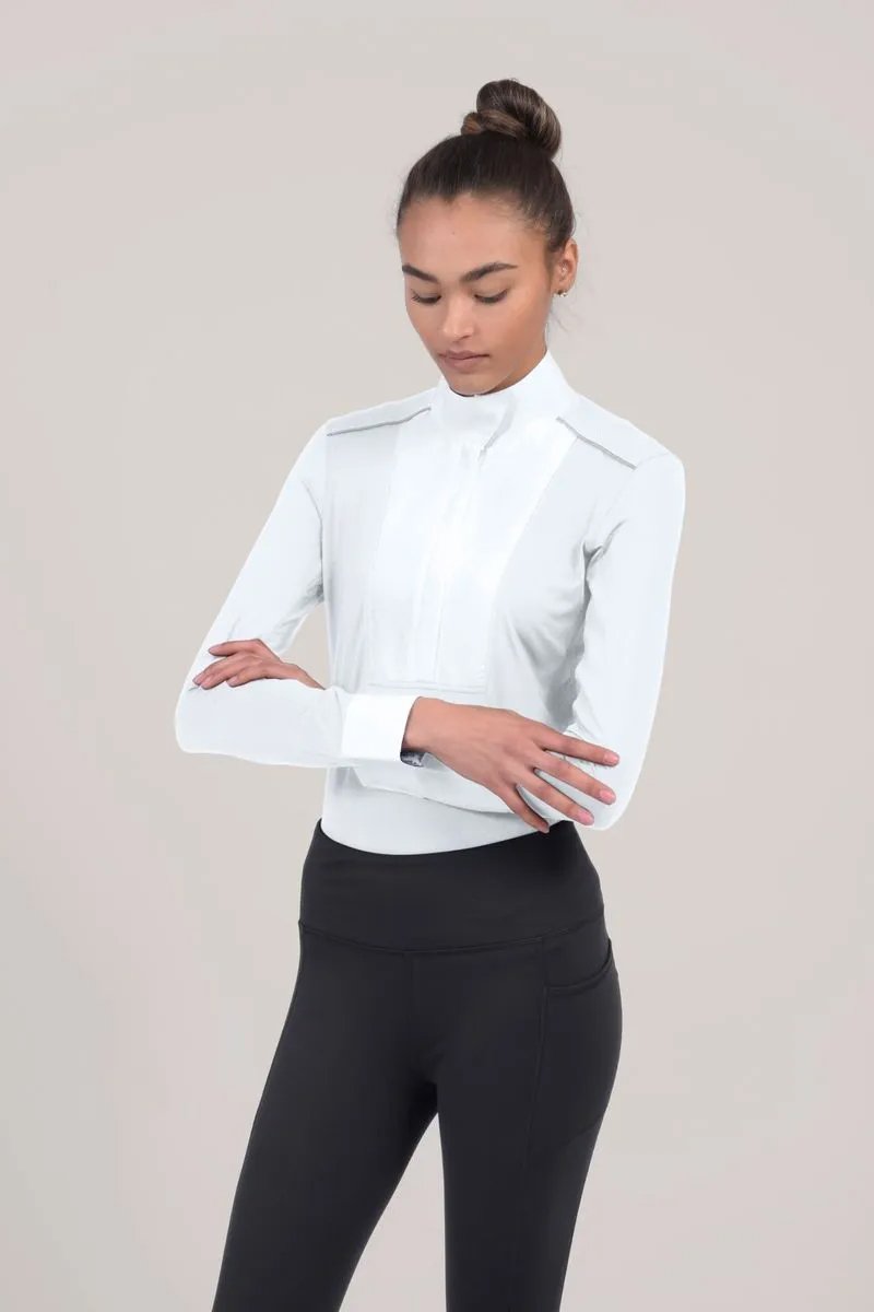 Chestnut Bay SkyCool Liberty Long Sleeve Show Shirt In White -Large