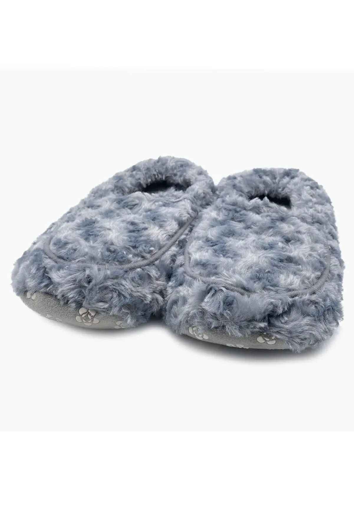 Warmies Curly Gray Slippers