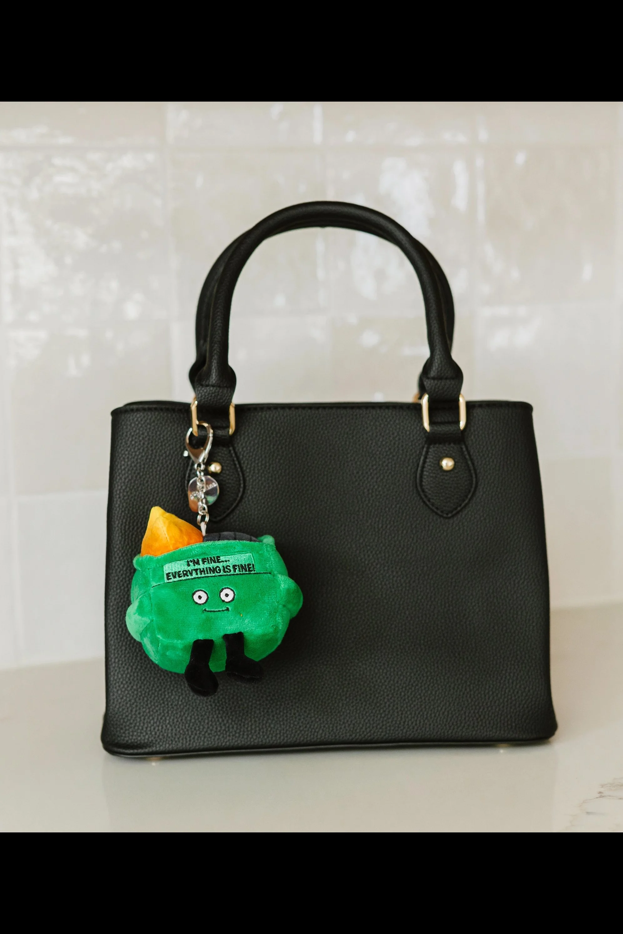 Punchkins "I'm Fine... Everything is Fine!" Dumpster Fire Plush Bag Charm