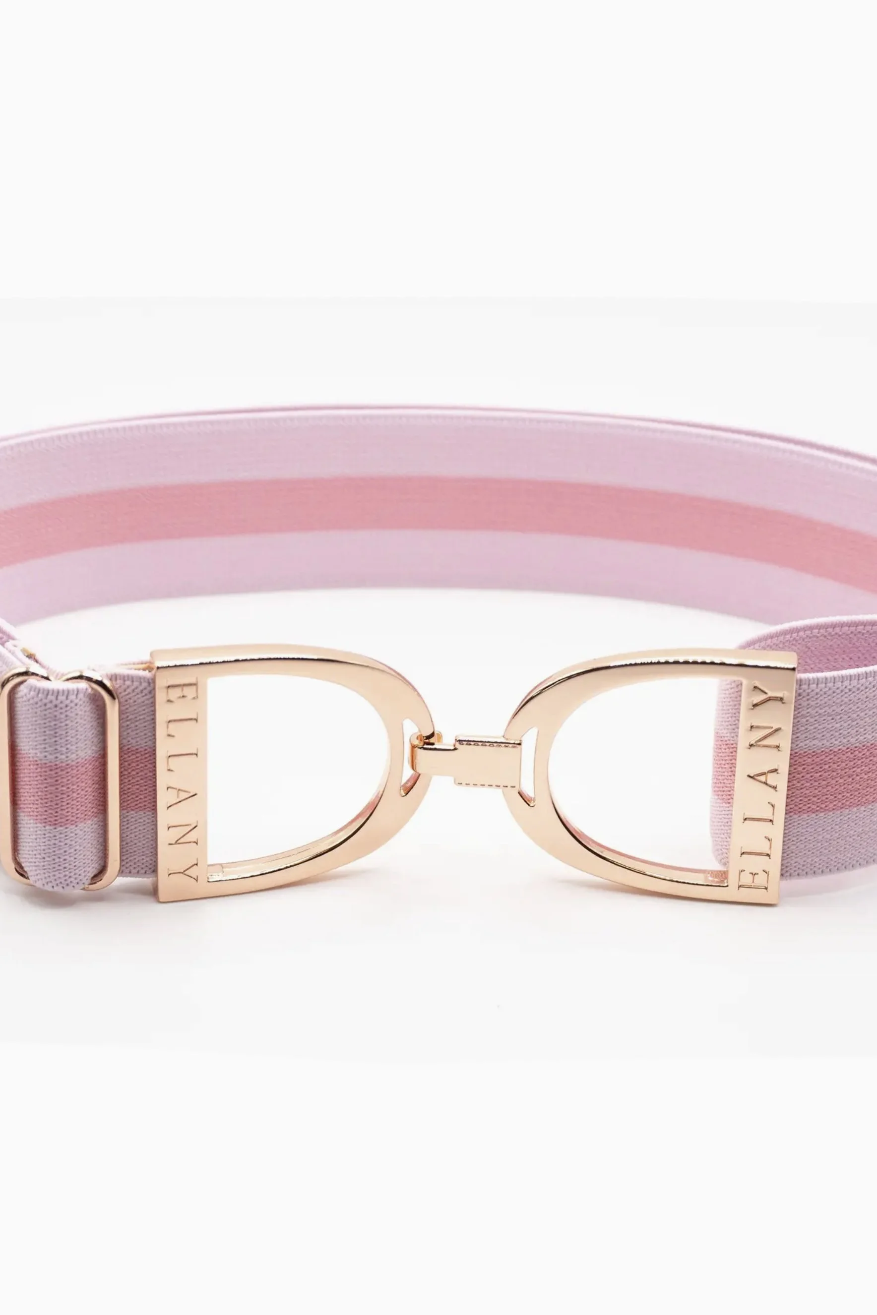 Ellany Stirrup Elastic Belt In Madelyn & Rose Gold 1.5" - Youth - Adult 2XL