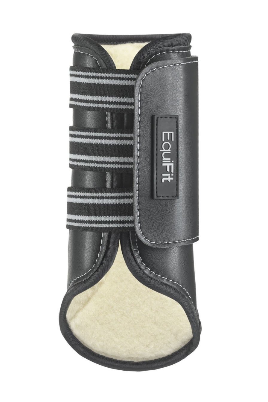 EquiFit MultiTeq™ Front Boot with SheepsWool™ Liner In Black - 2nd Round Equestrian