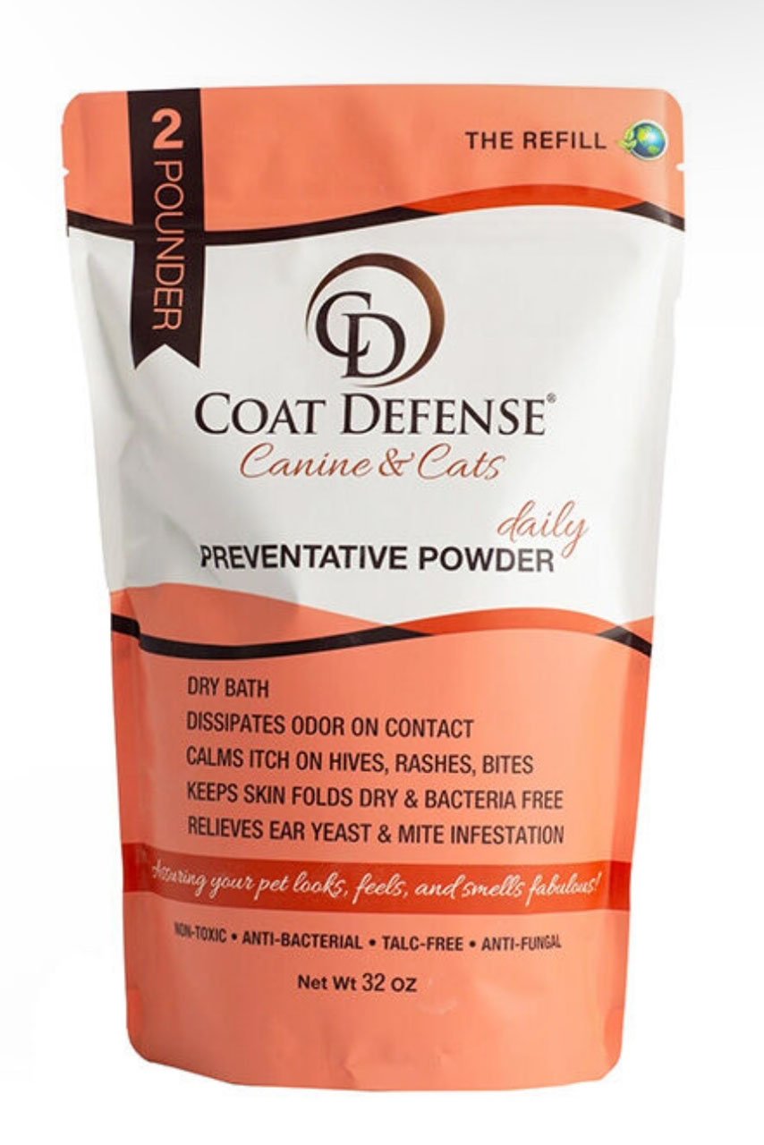 Coat Defense Daily Preventative Powder for Dogs - 32 oz bag refill - 2nd Round Equestrian