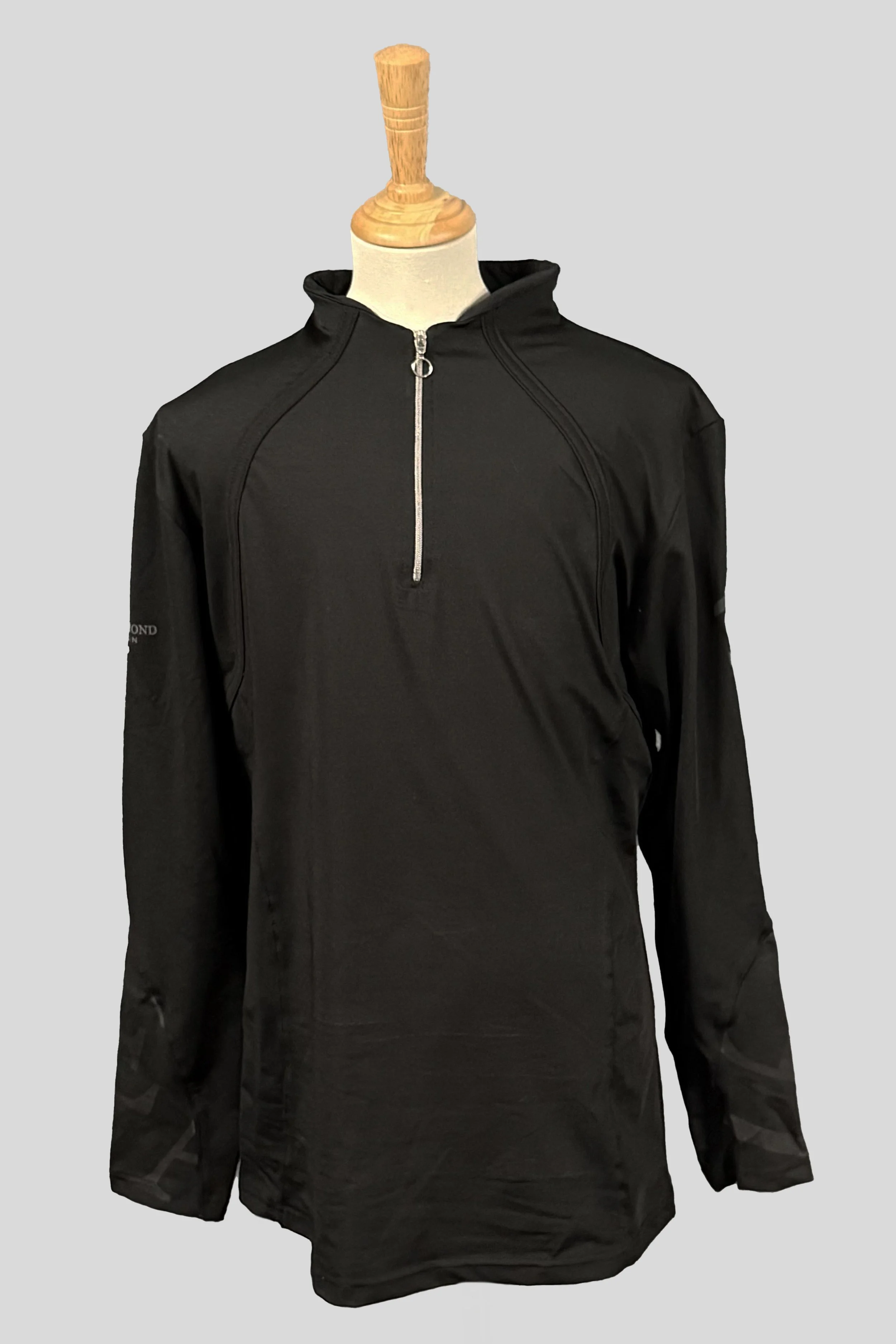 Aztec Diamond Long Sleeve 1/4 Zip Baselayer In Black - XL