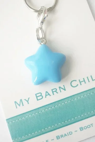 My Barn Child Bridle Charm: BLUE STAR