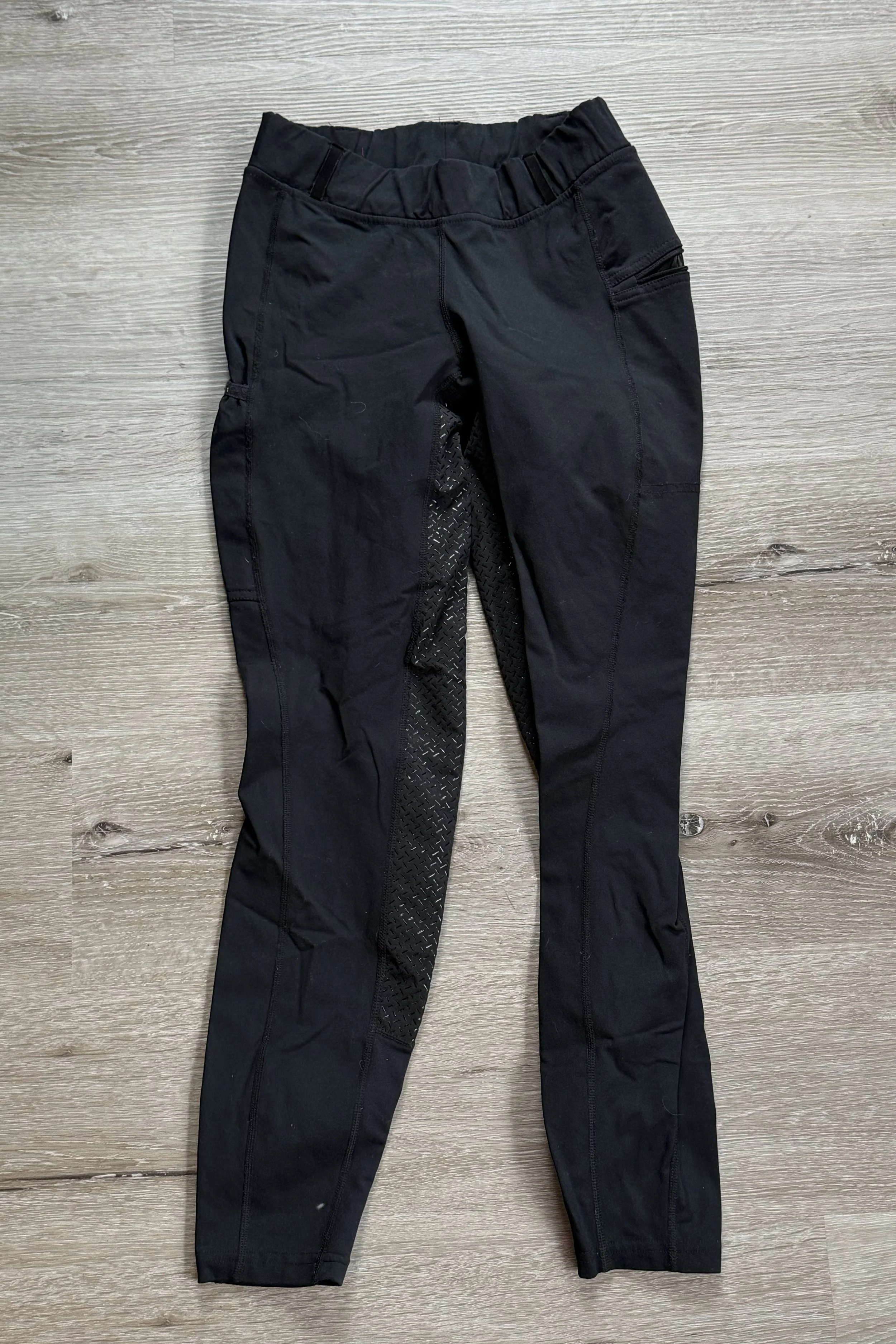 Kerrits Full Leg Grip Pull On Breech In Black - Small