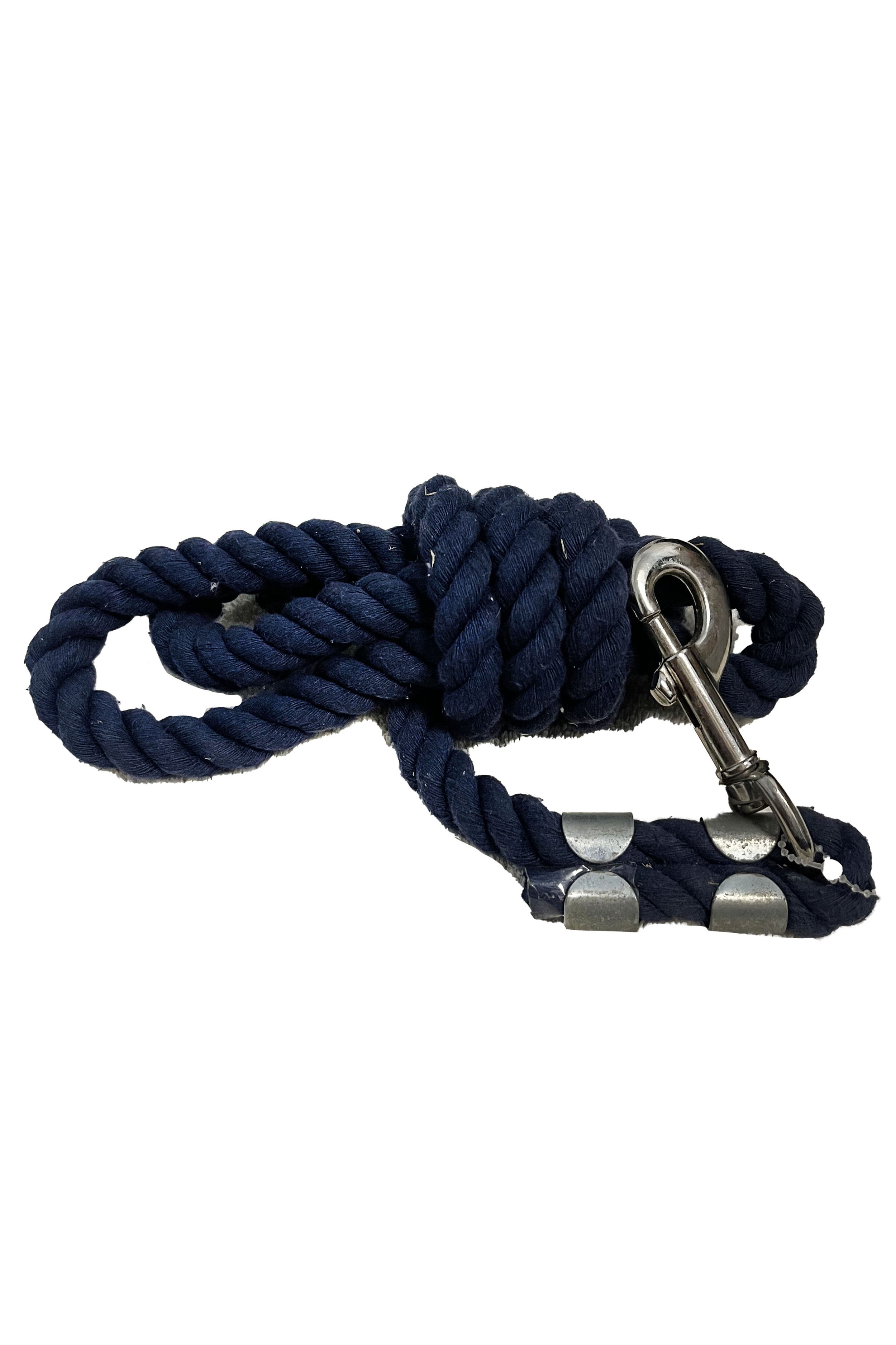 Small Cotton Lead Rope With Snap In Navy - 2nd Round Equestrian