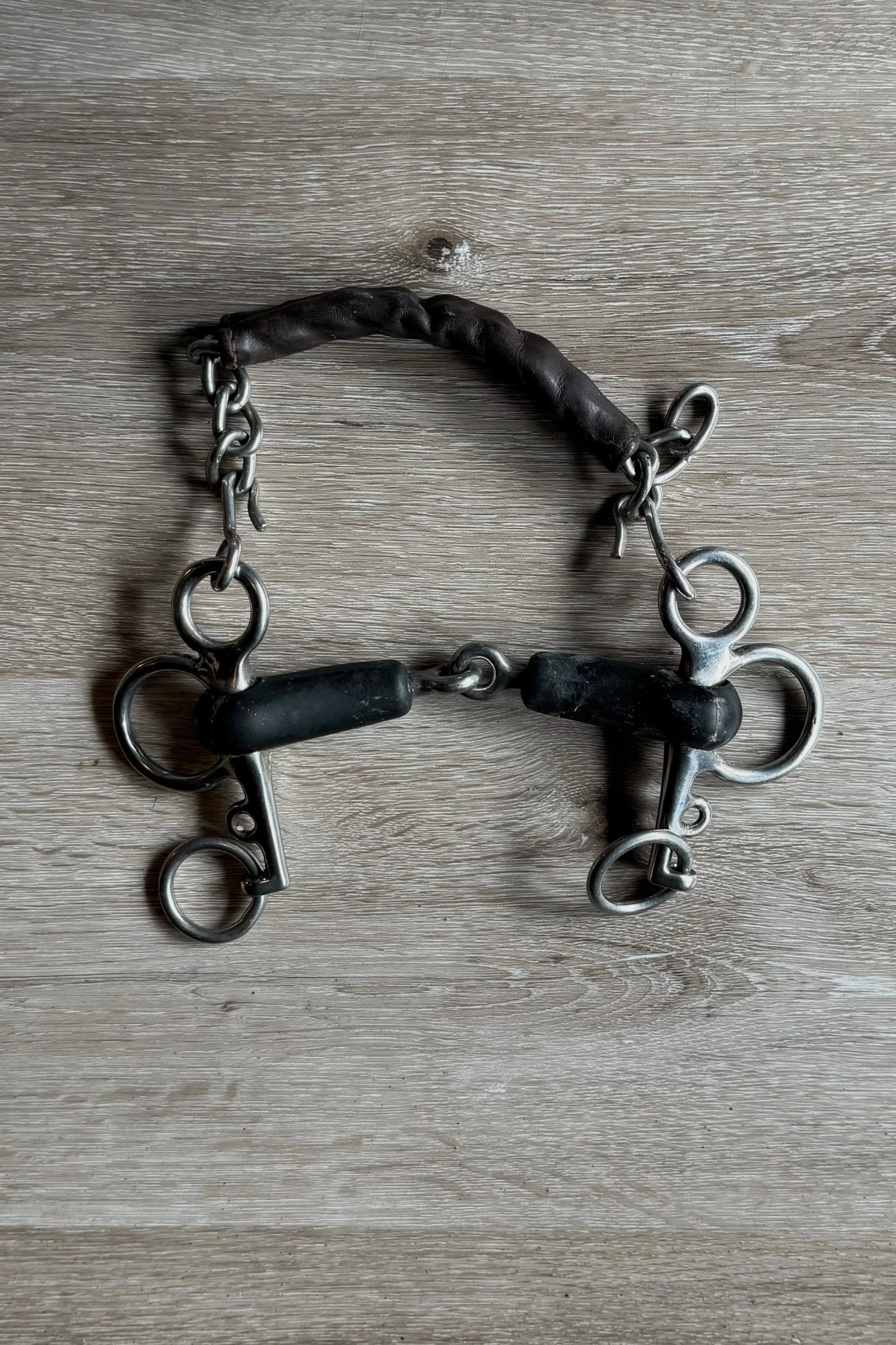 Jointed Tom Thumb Rubber Pelham - 4.5"