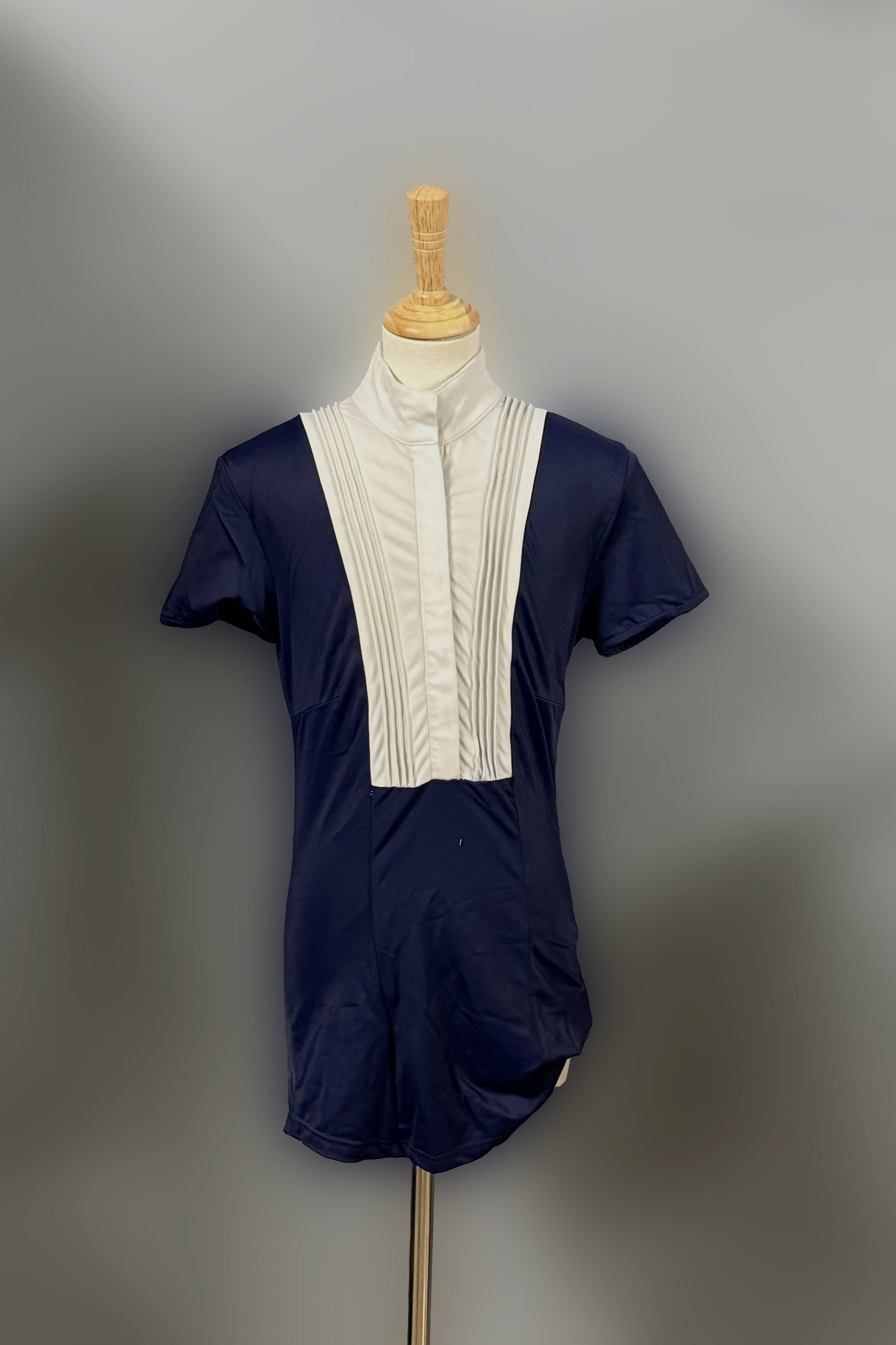 Equestrian Team Apparel Short Sleeve Show Shirt In Navy - XS