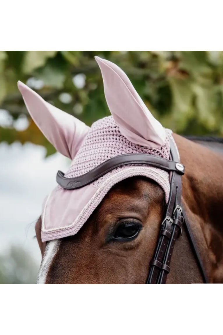 Kentucky Horsewear Fly Veil Wellington Velvet In Old Rose - 2nd Round Equestrian