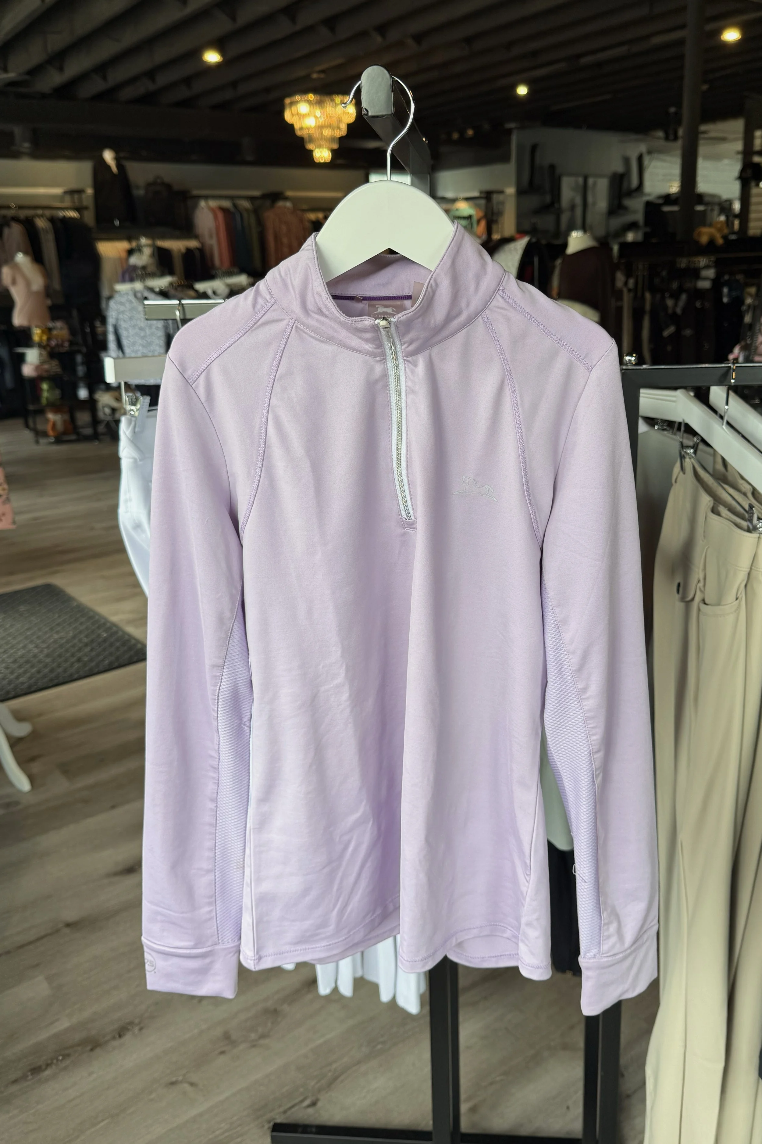 RJ Classics 1/4 Zip Sunshirt In Lilac - Kids Large
