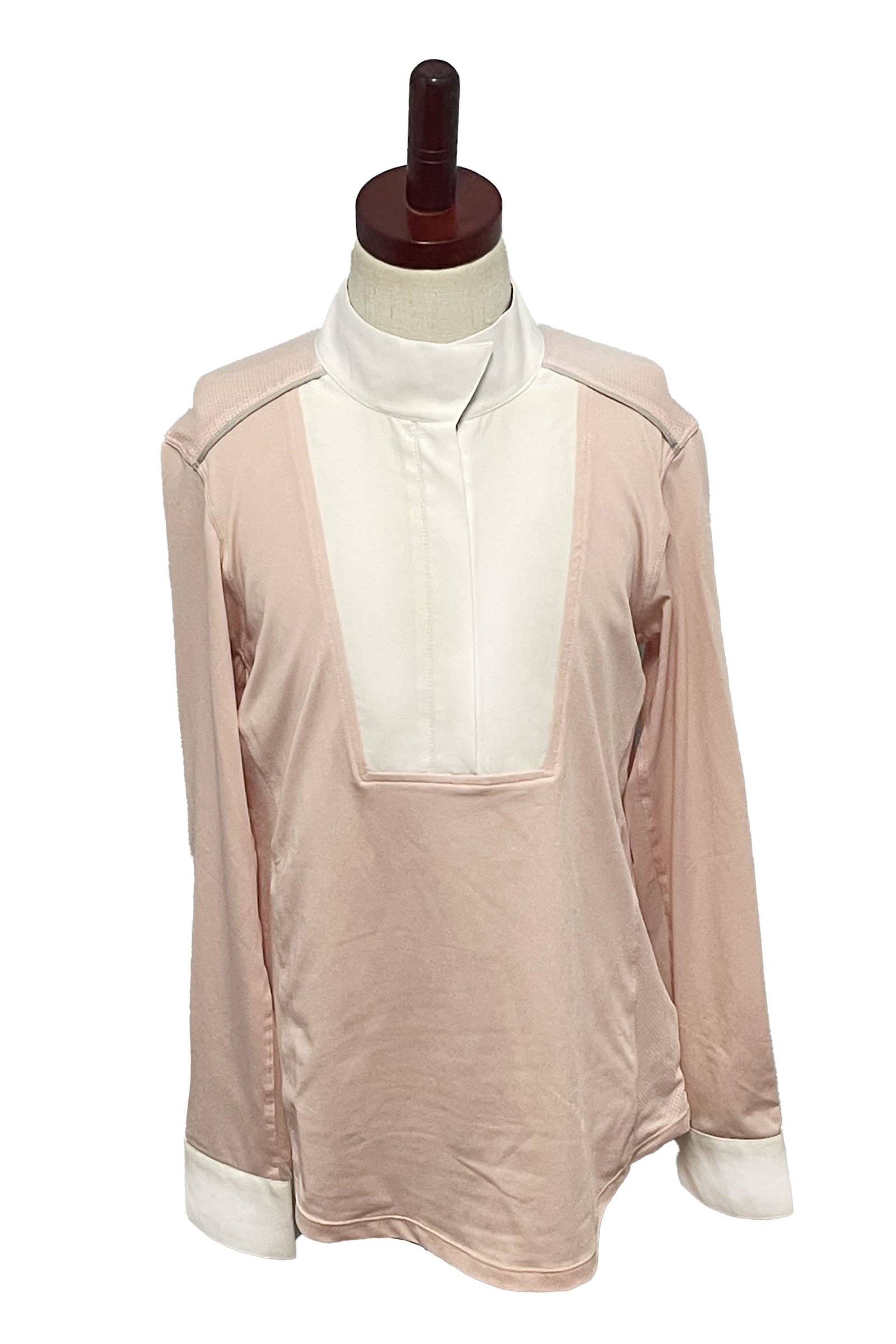 Chestnut Bay Liberty Skycool Long Sleeve Show Shirt In Pink - Kids Large