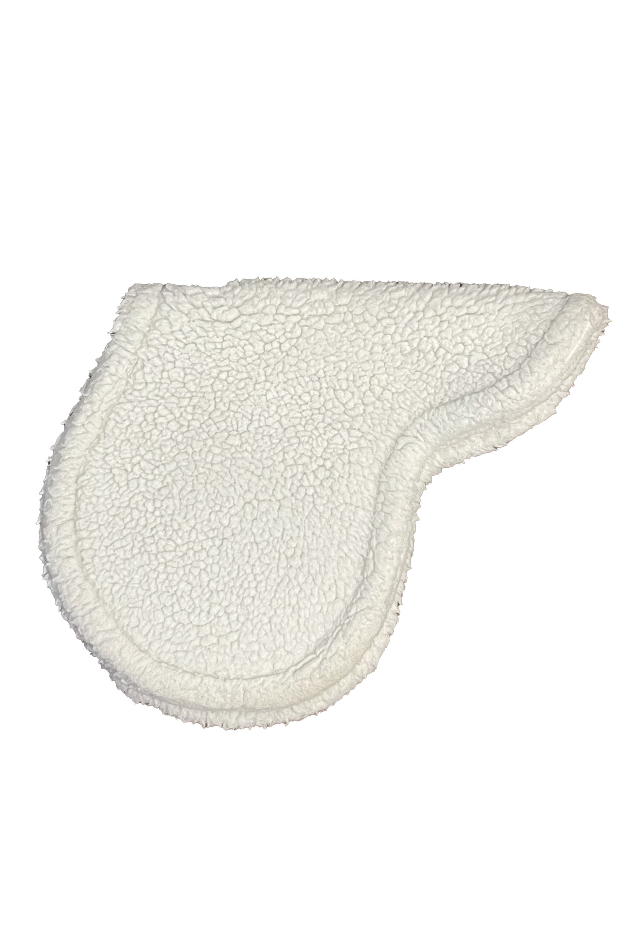 Wilkers Fleece Contour Pad In White - 14-14.5" - 2nd Round Equestrian
