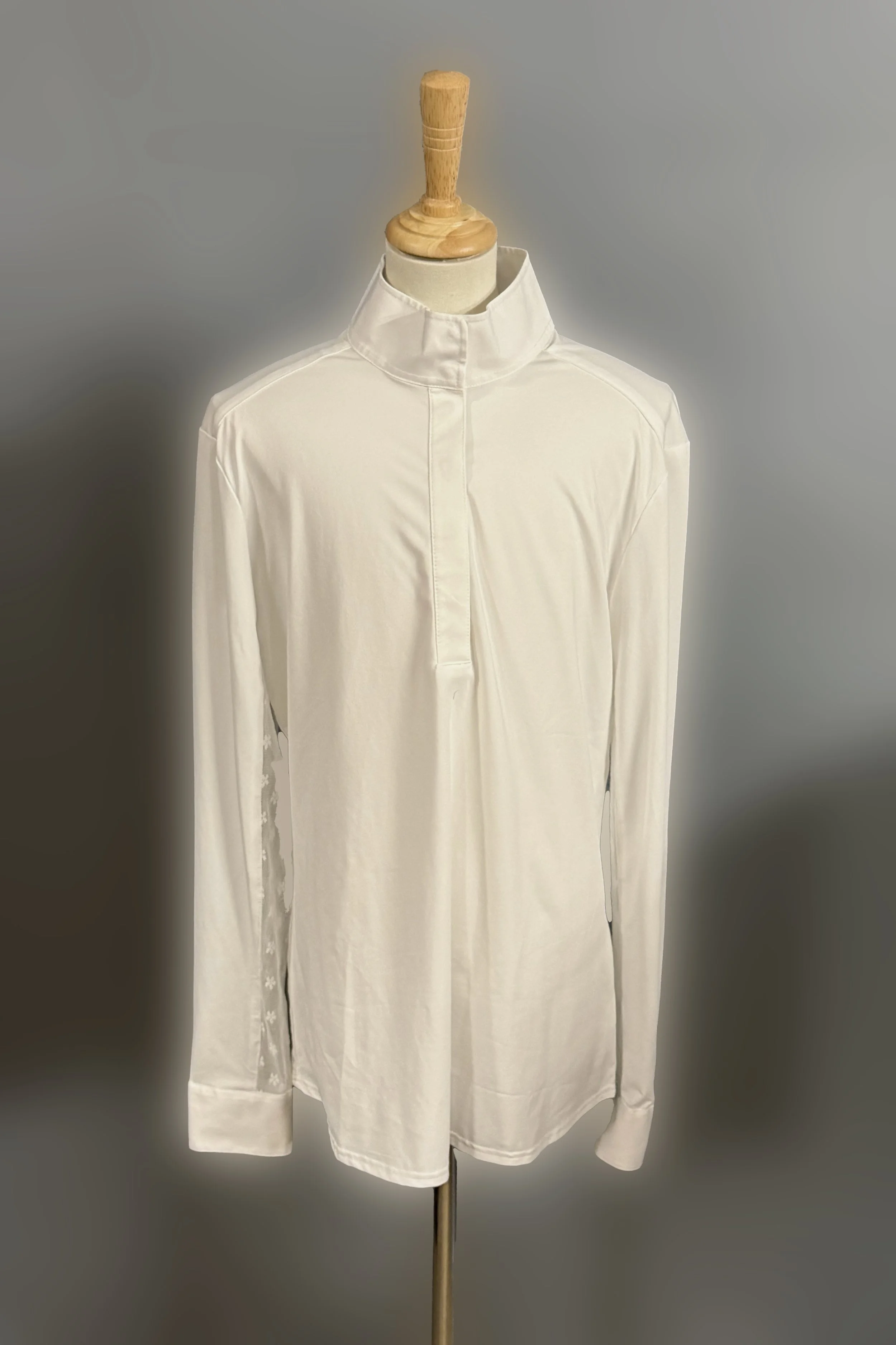 RJ Classics Long Sleeve Show Shirt In White - Large