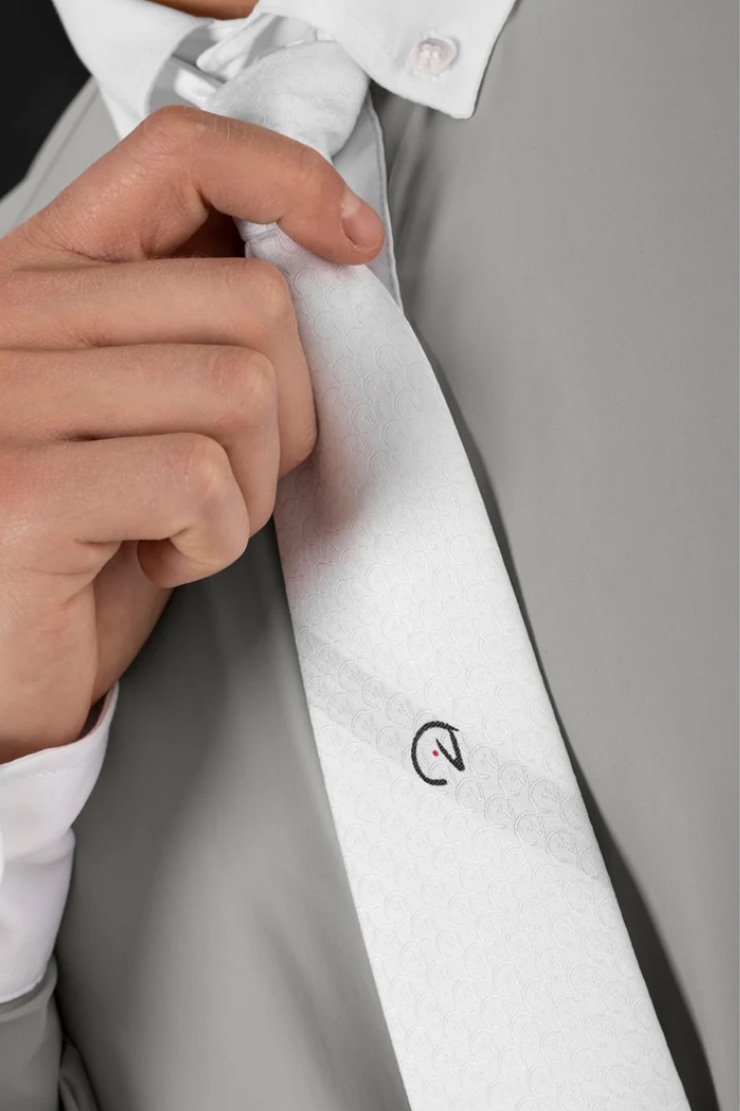 EGO 7 Men's Horse Head Tie In White