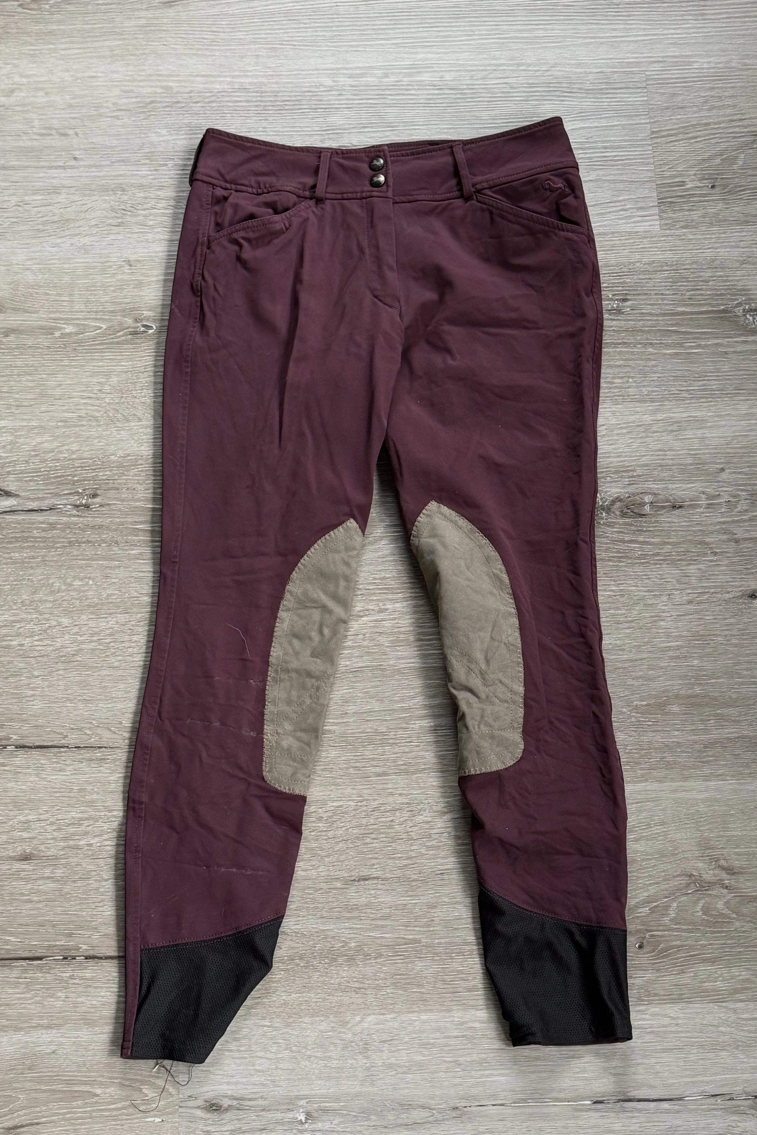 RJ Classics Anna Knee Patch Breech In Plum - 28 Regular