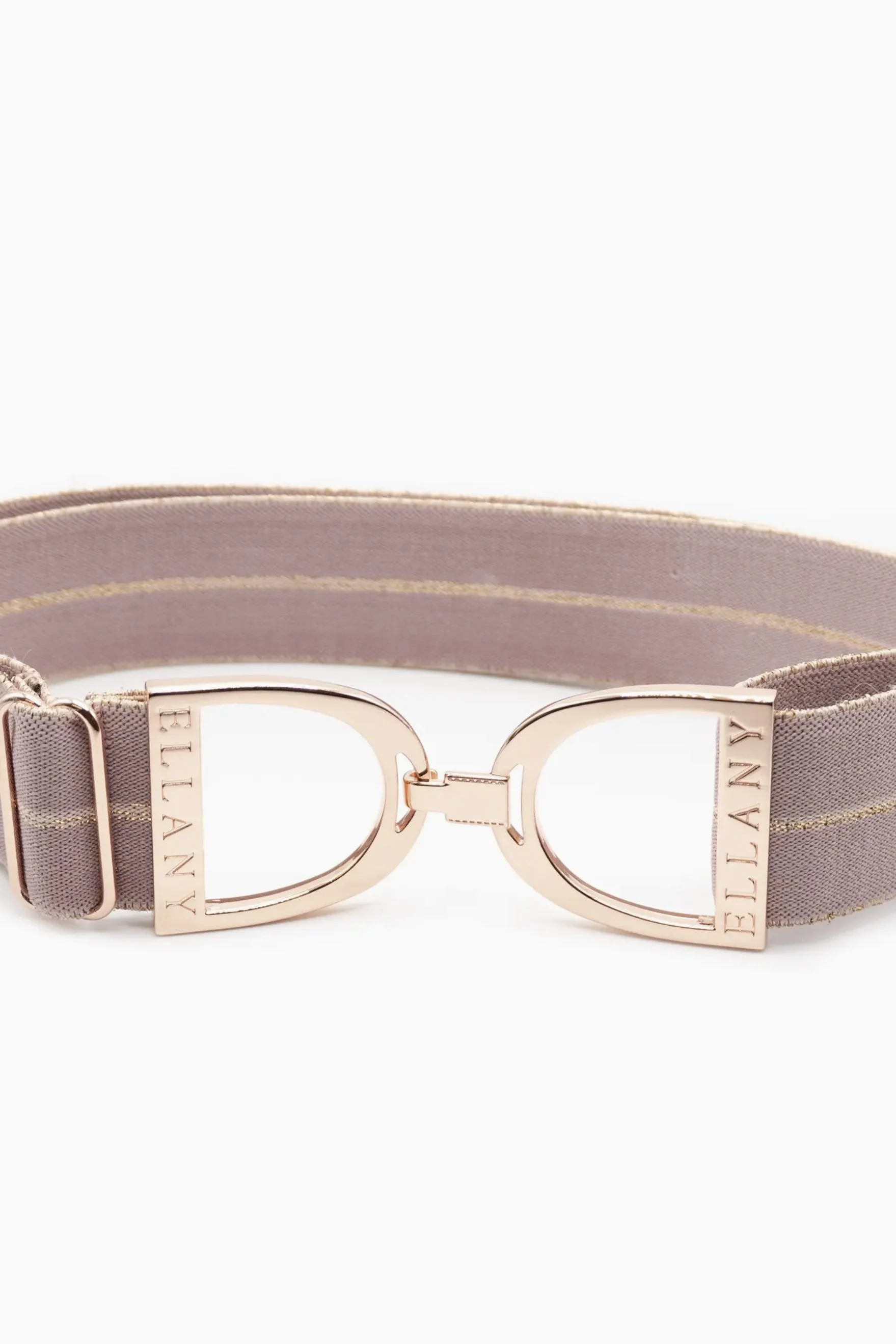 Ellany Stirrup Elastic Belt In Lilac Kaylie & Rose Gold 1.5" - Youth - Adult 2XL